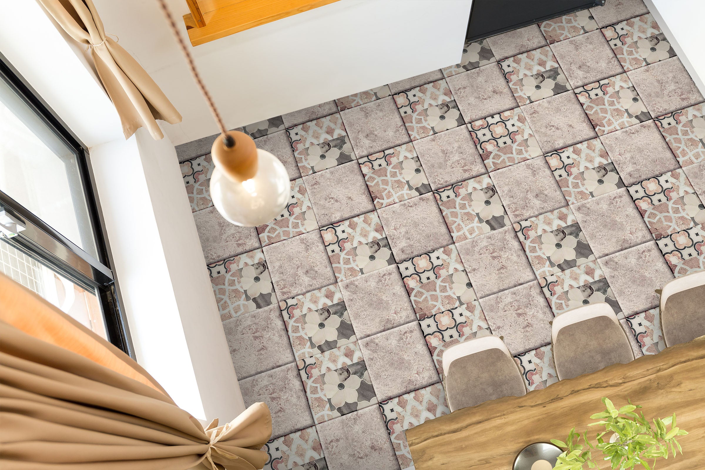 3D Mottled Art Style 943 Floor Mural