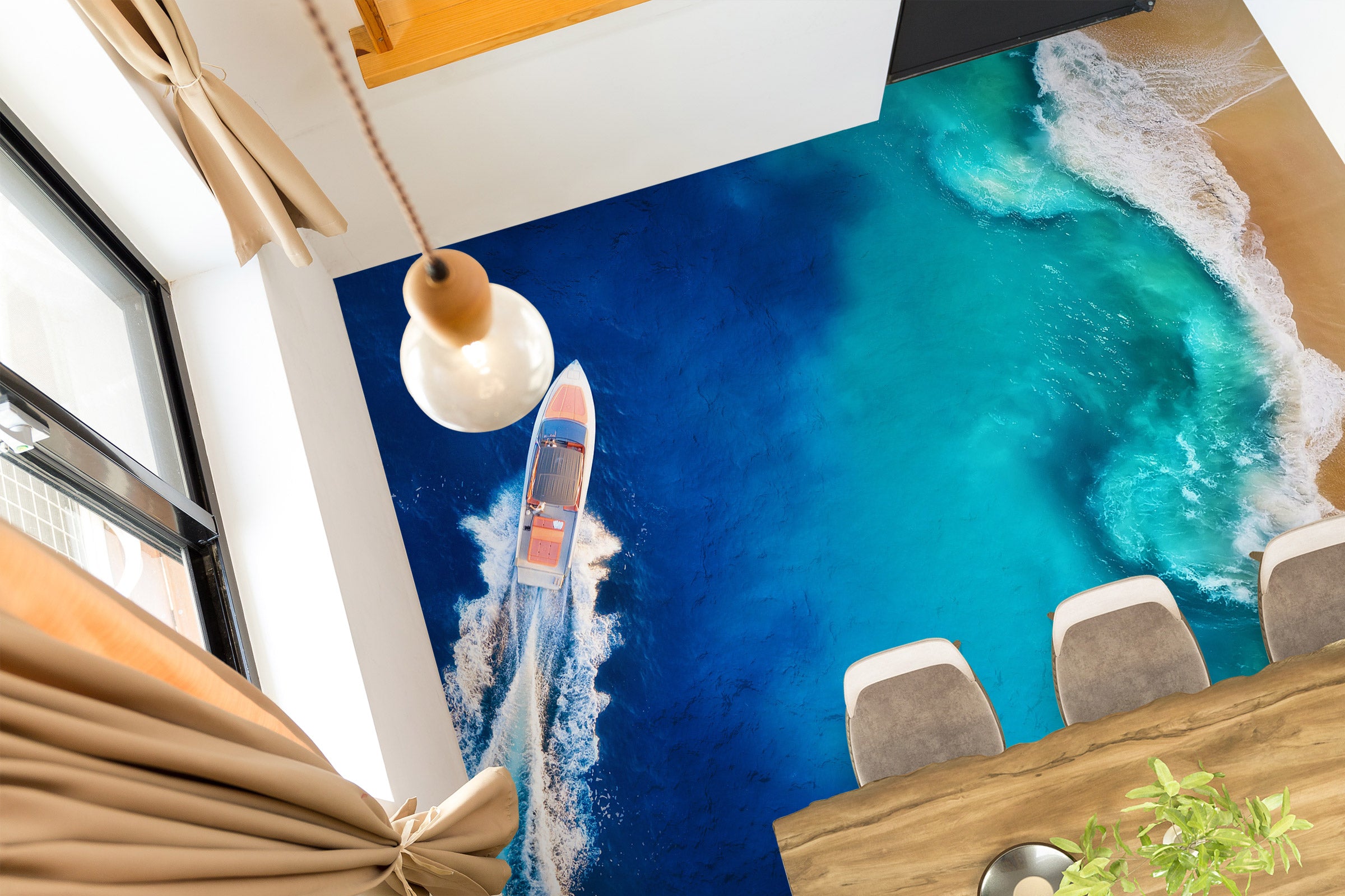 3D Fluorescent River 497 Floor Mural  Wallpaper Murals Rug & Mat Print Epoxy waterproof bath floor