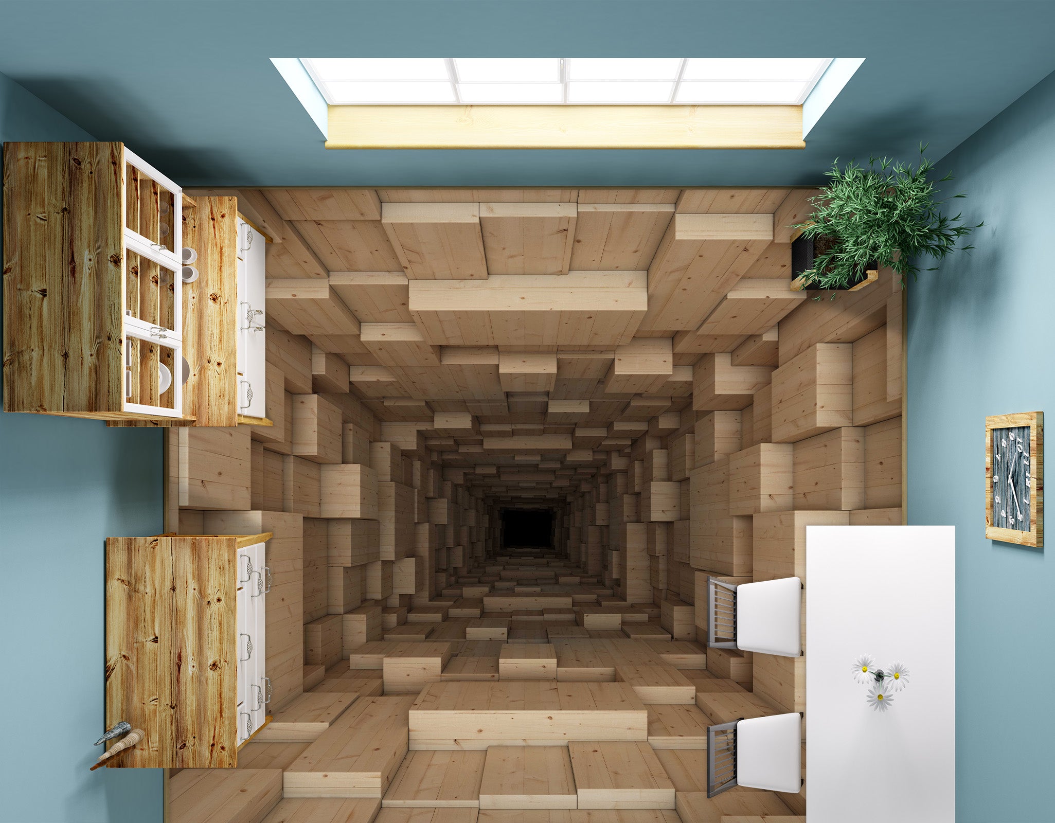 3D Illusory Space 317 Floor Mural  Wallpaper Murals Rug & Mat Print Epoxy waterproof bath floor