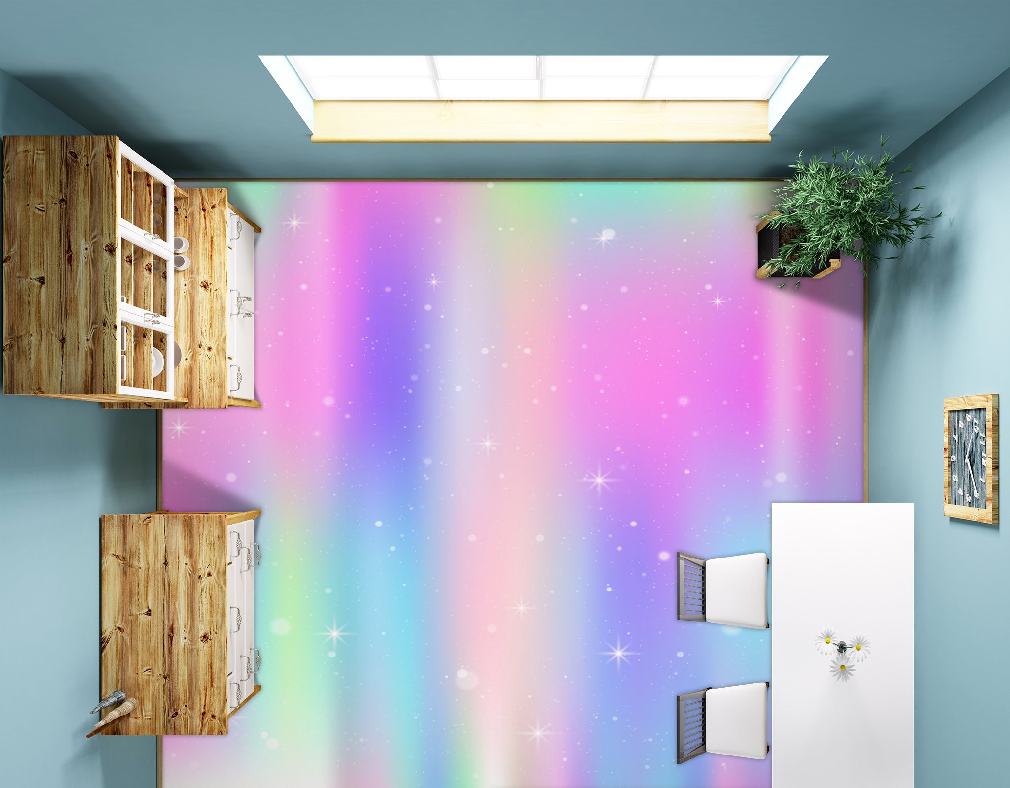 3D Dreamy Colorful 1215 Floor Mural  Wallpaper Murals Self-Adhesive Removable Print Epoxy