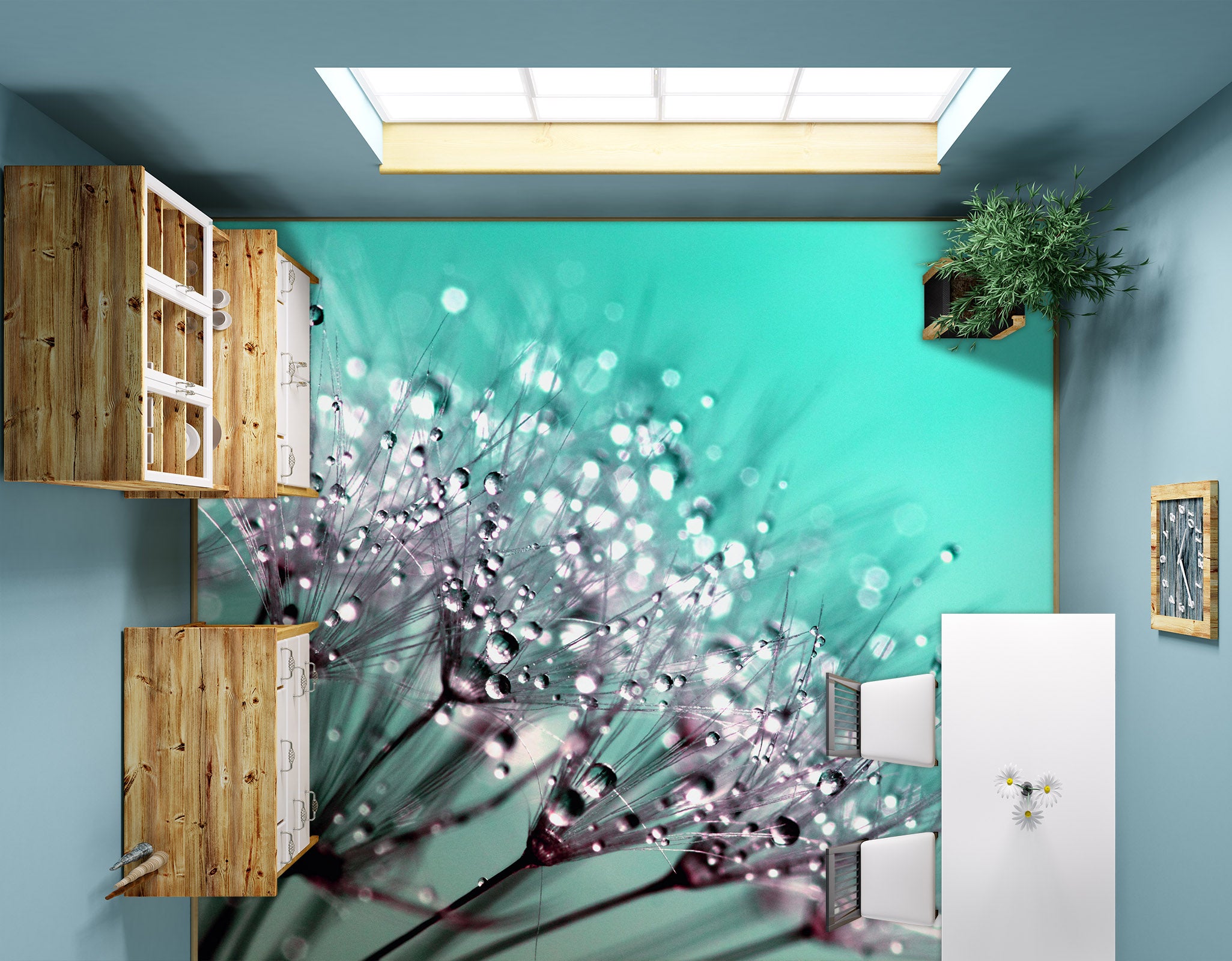 3D Water Drop Art 1284 Floor Mural  Wallpaper Murals Self-Adhesive Removable Print Epoxy