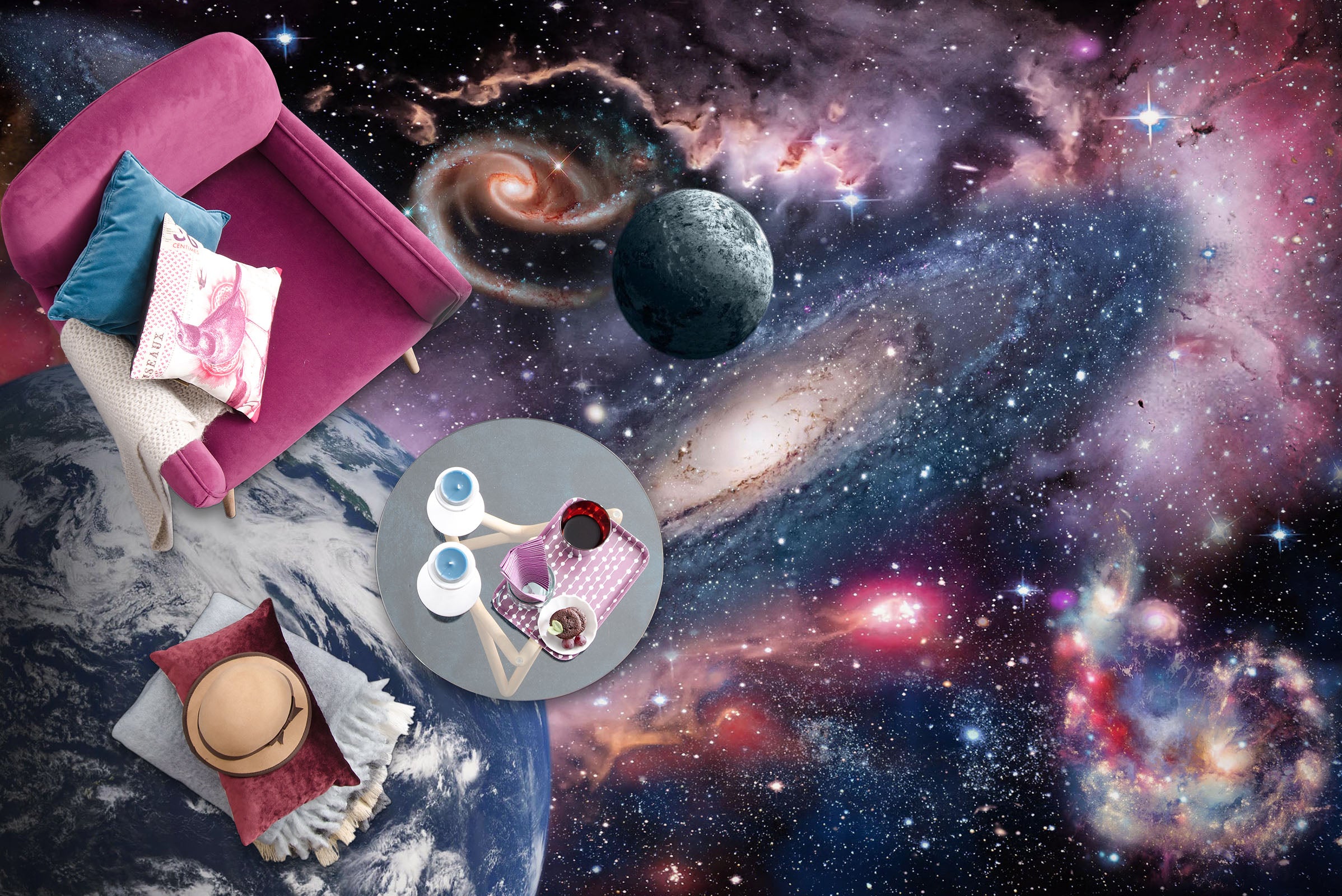 3D An Attractive Universe 311 Floor Mural  Wallpaper Murals Rug & Mat Print Epoxy waterproof bath floor