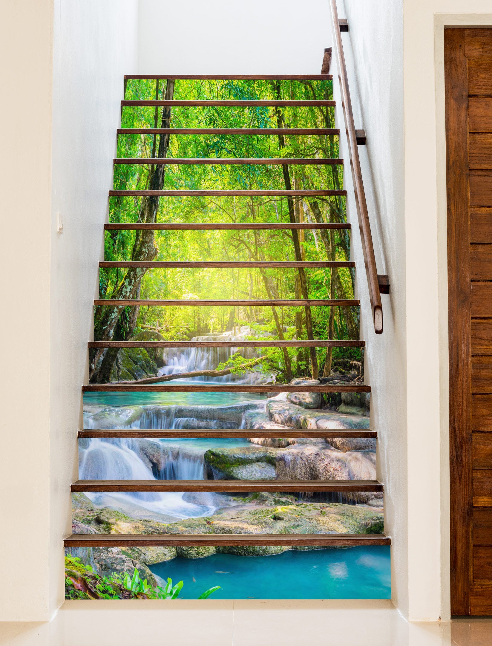 3D Cool Summer Scenery 348 Stair Risers