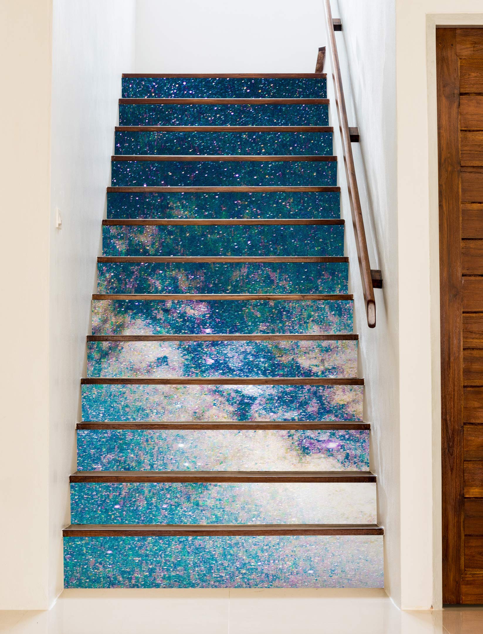 3D Dazzling Starry Sky 274 Stair Risers