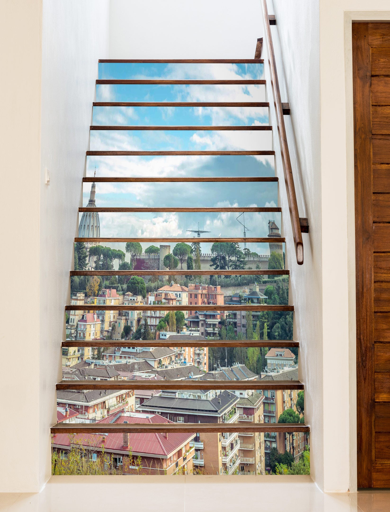 3D Blue Sky Houses 99124 Assaf Frank Stair Risers