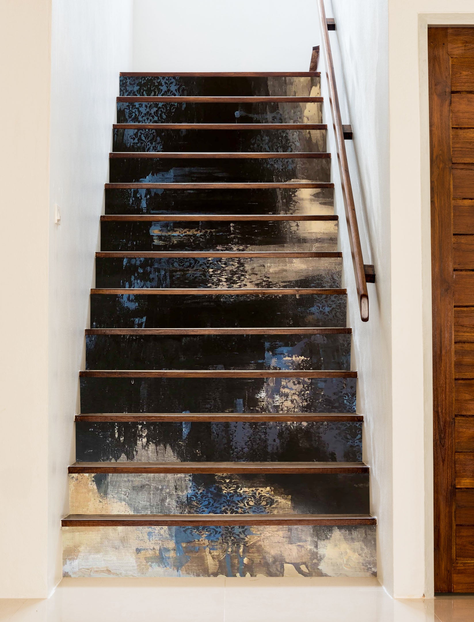 3D Black Oil Painting 827 Skromova Marina Stair Risers