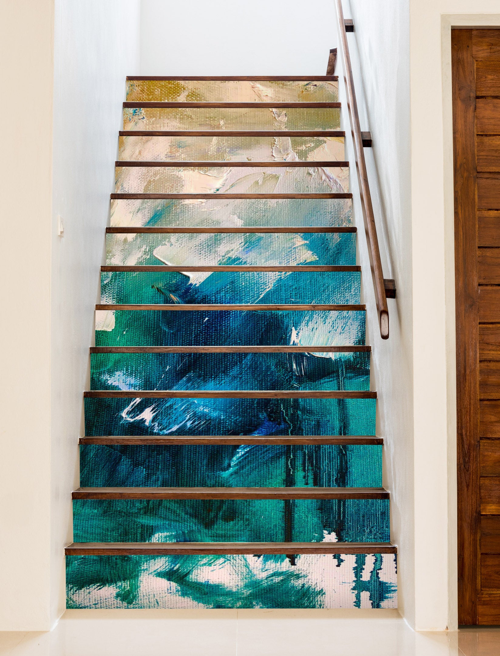 3D Blue Pigment 2196 Skromova Marina Stair Risers