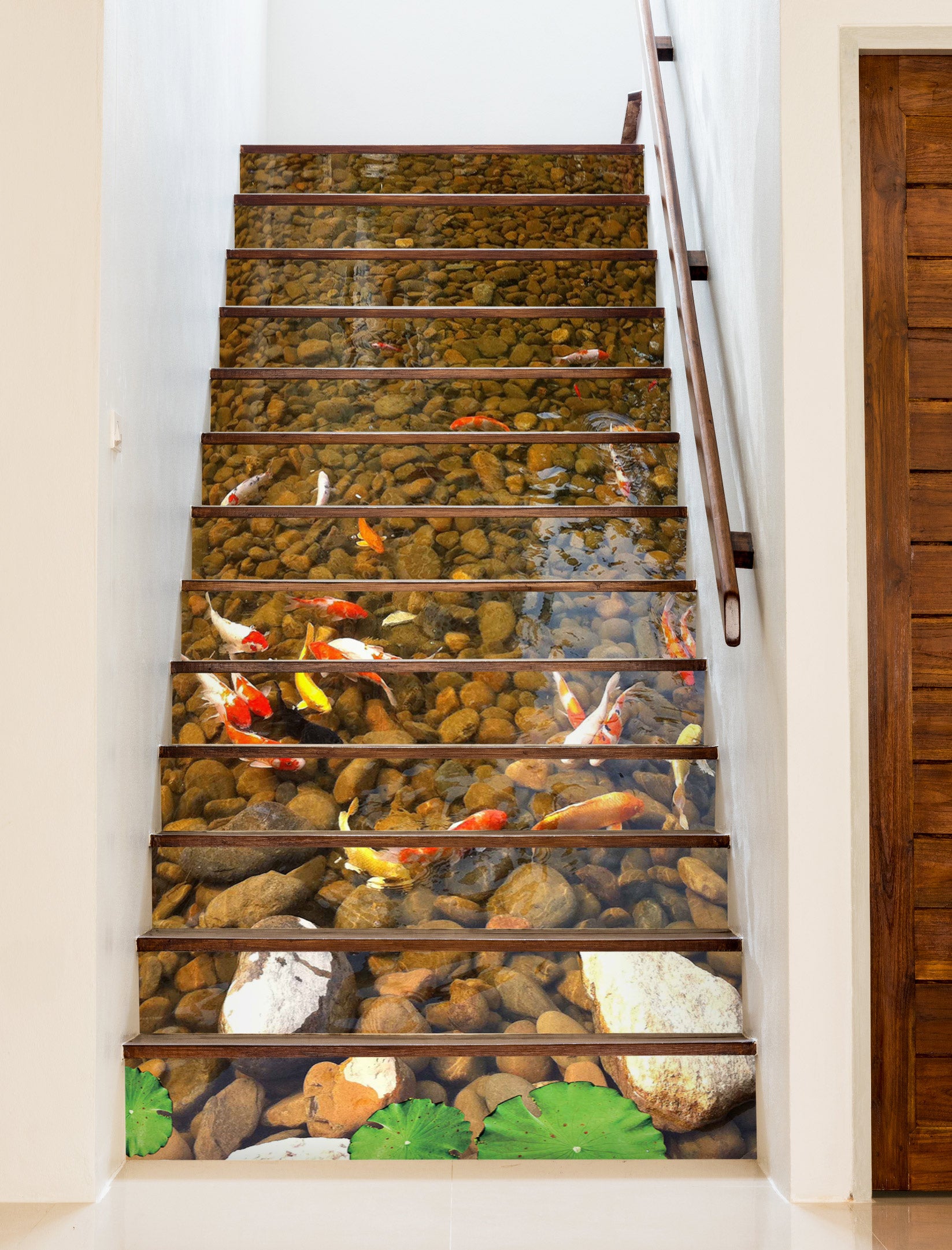 3D Clear Pond 017 Stair Risers