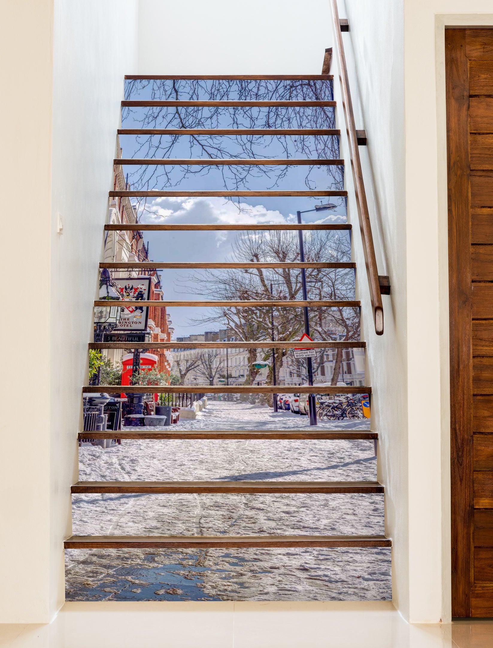 3D Snow Trees 10963 Assaf Frank Stair Risers