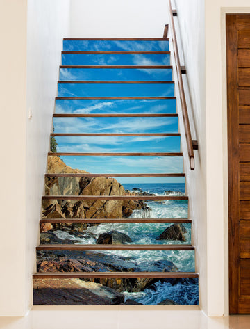 3D Waves Coastline 396 Kathy Barefield Stair Risers