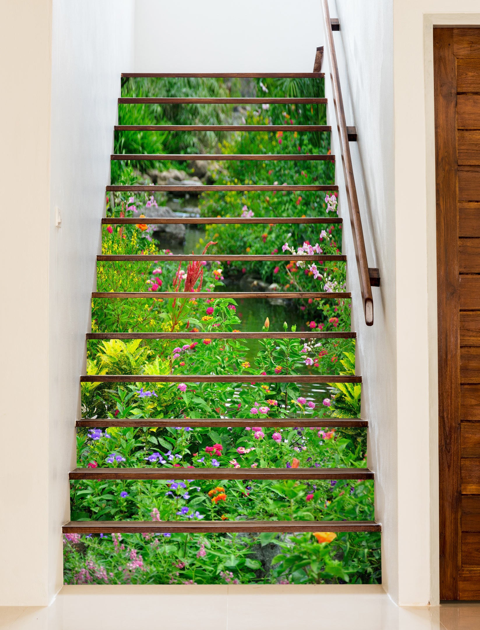 3D Meadow Flowers 180 Stair Risers