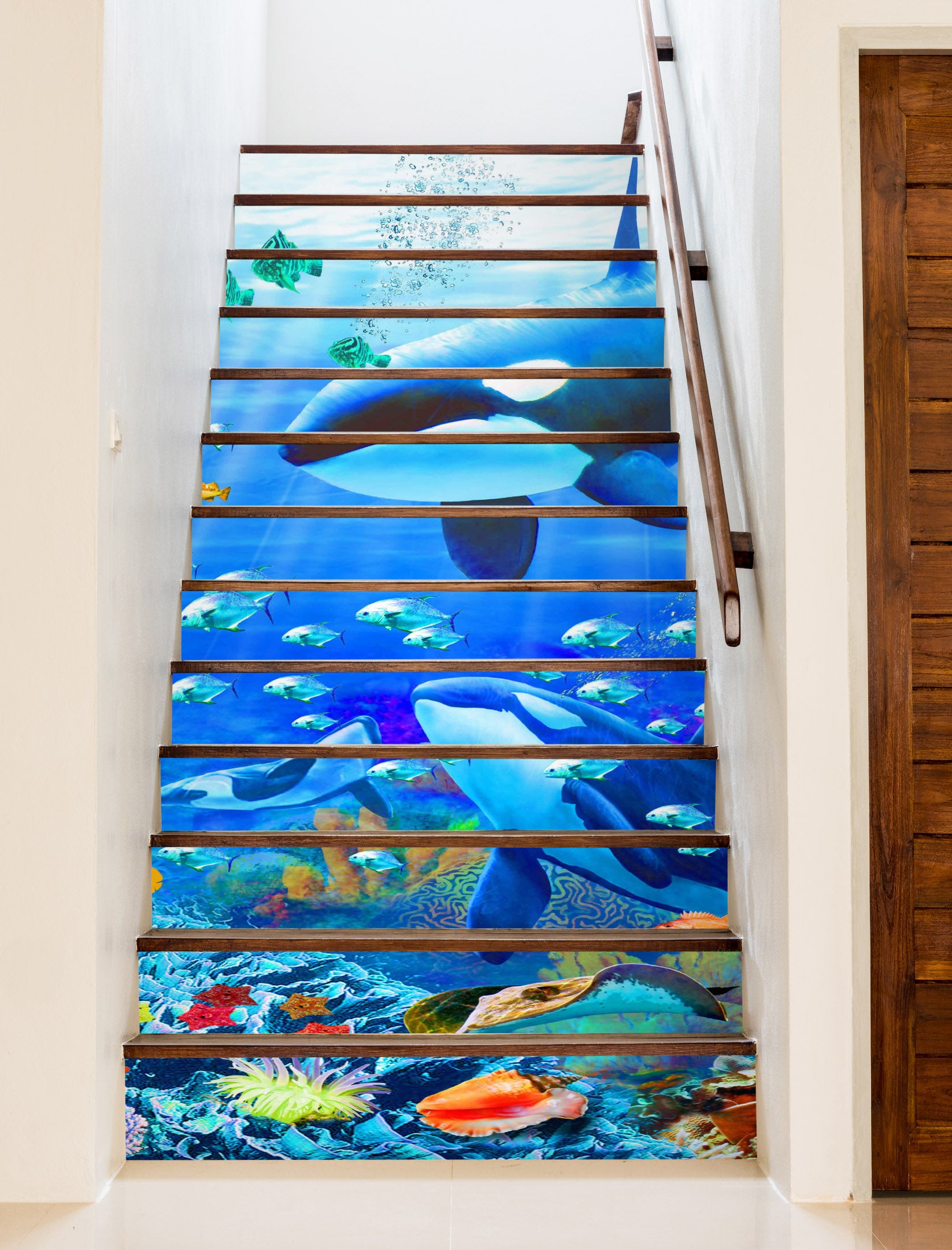 3D Ocean Killer Whale 96188 Adrian Chesterman Stair Risers