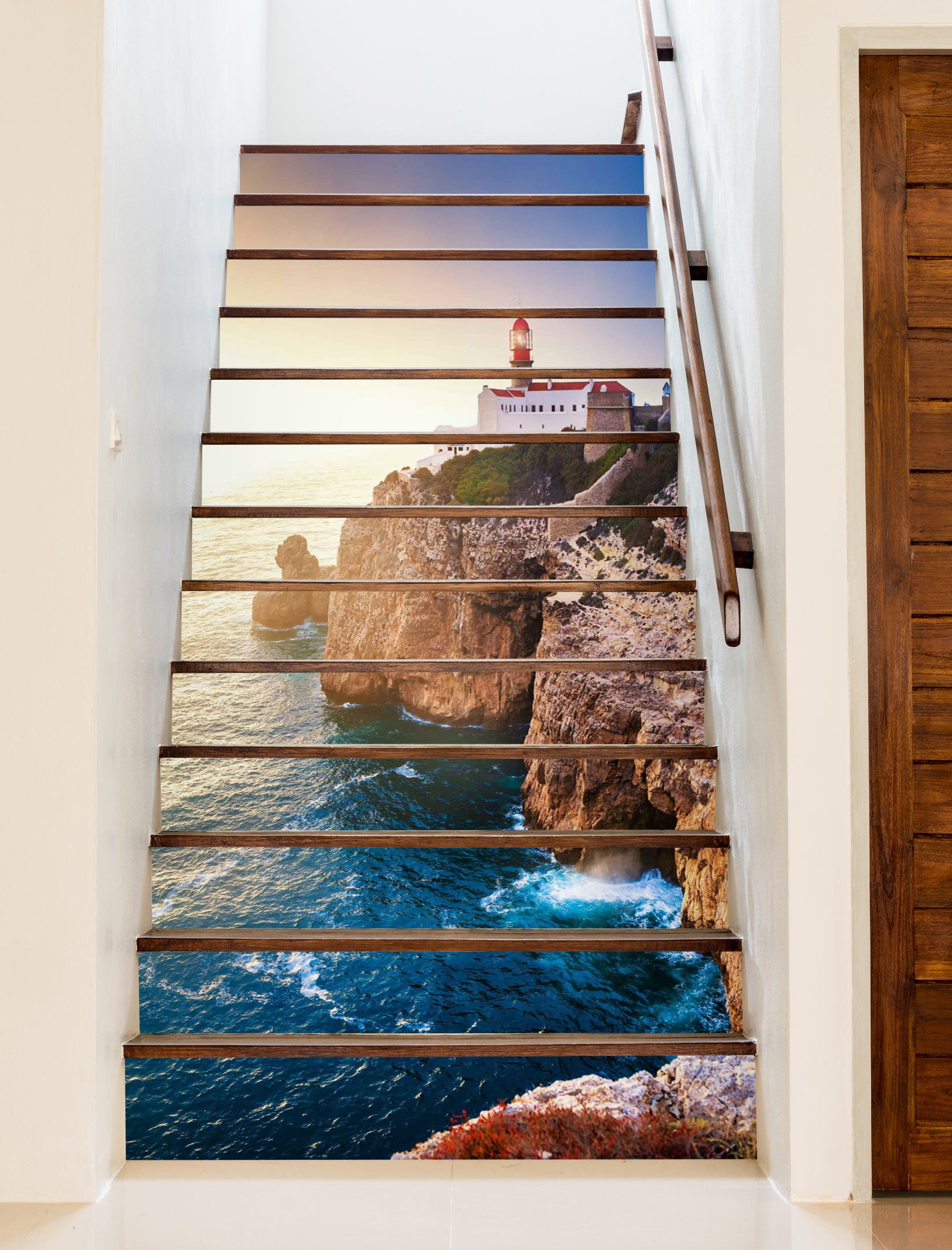 3D Daylight Psychedelic 387 Stair Risers