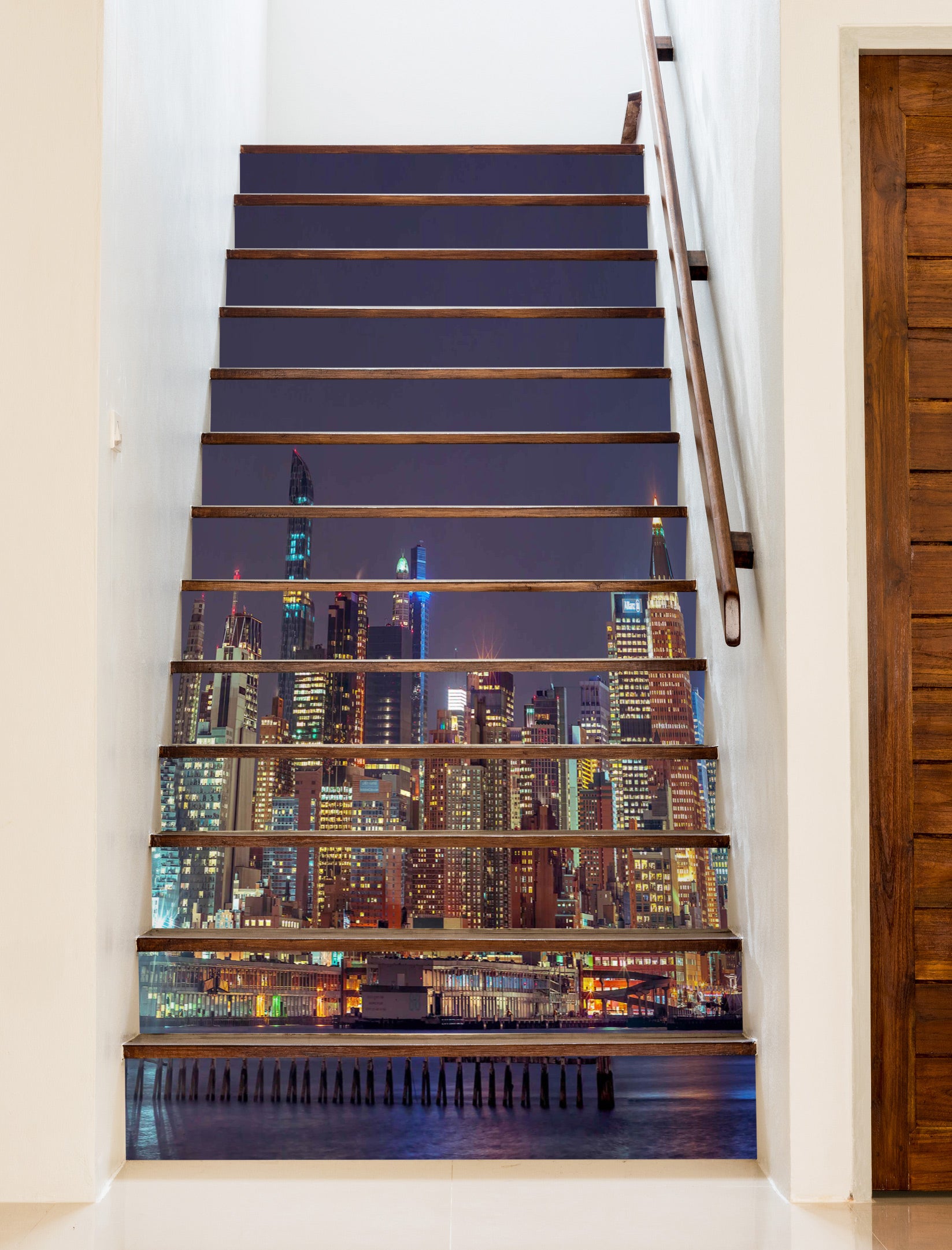 3D High-Rise Buildings Night 9996 Assaf Frank Stair Risers