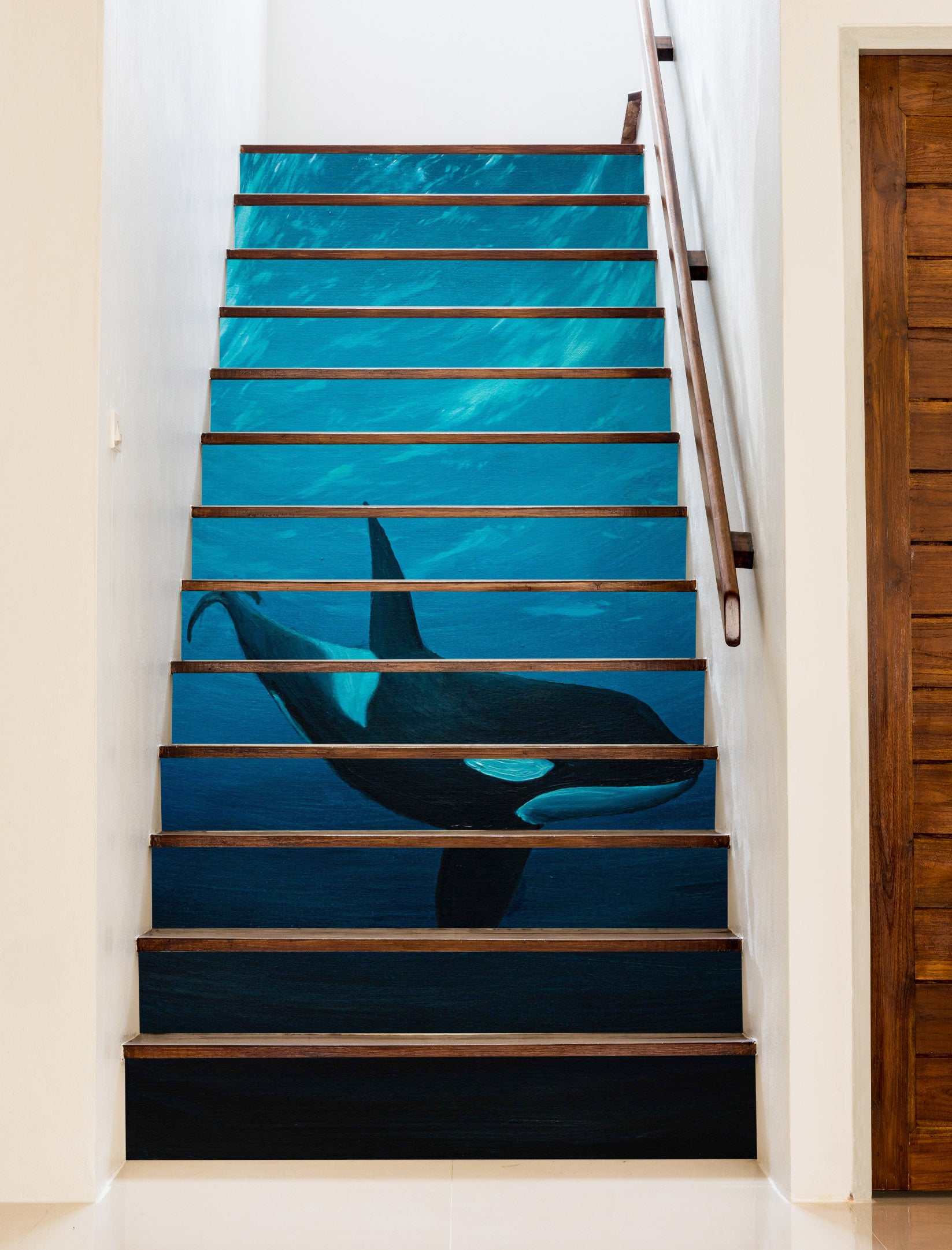 3D Whale 8827 Marina Zotova Stair Risers