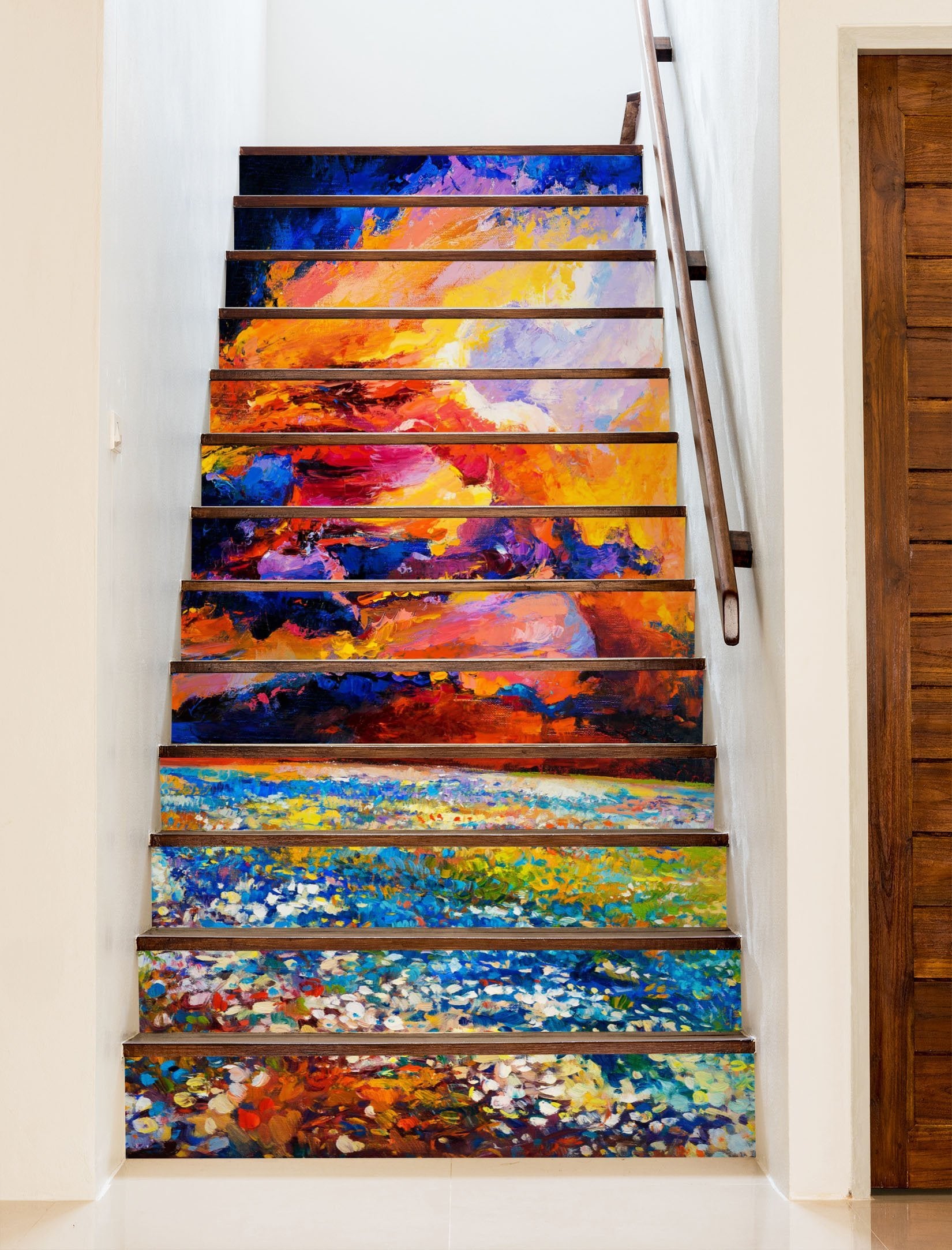 3D Paint 8351 Stair Risers Wallpaper AJ Wallpaper 