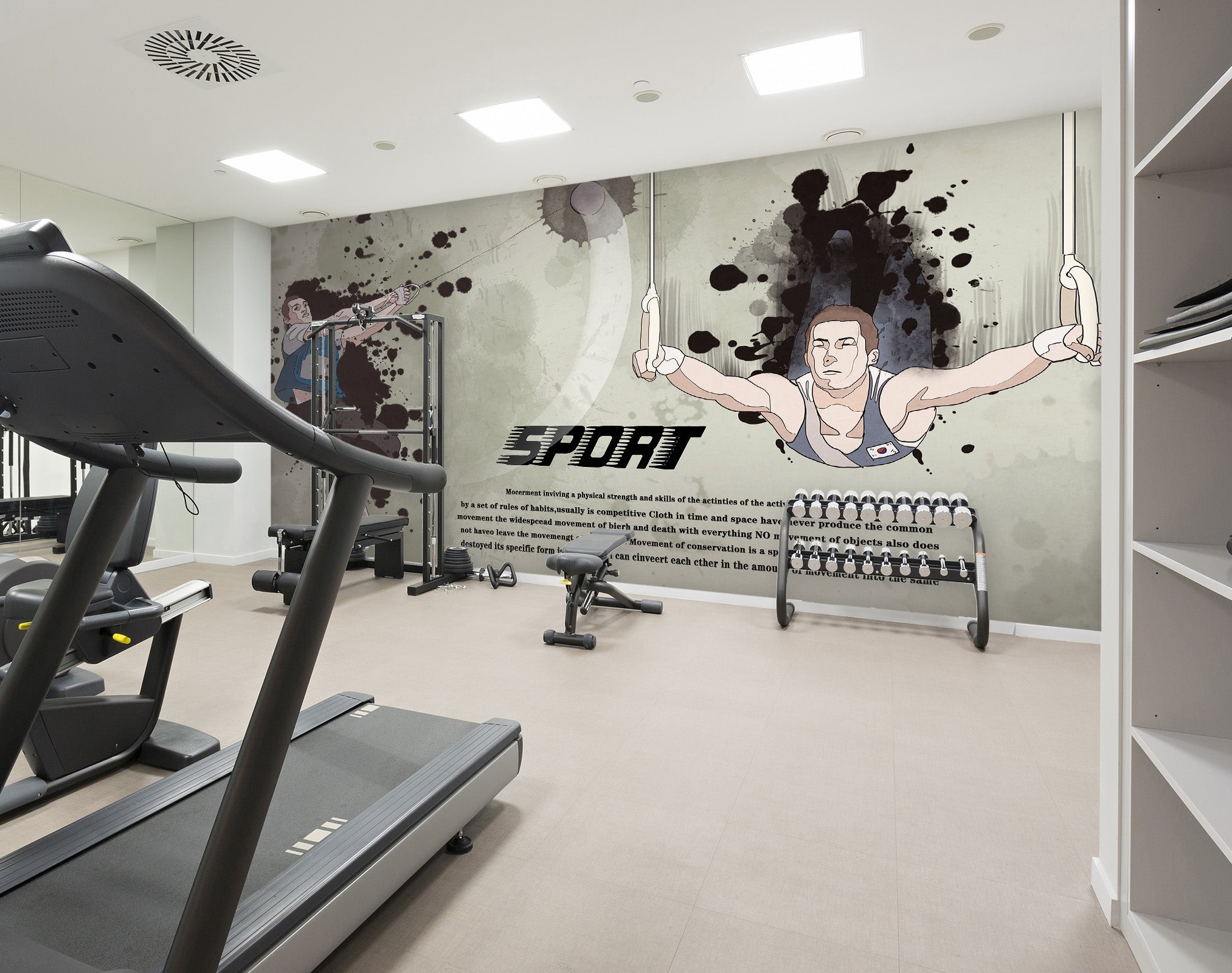 3D Fitness Boy 216 Wall Murals