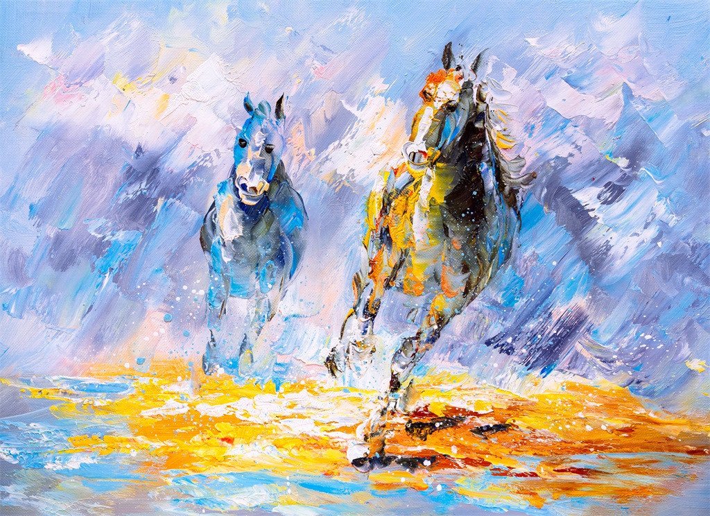 3D Galloping Horses 429 Wallpaper AJ Wallpaper 