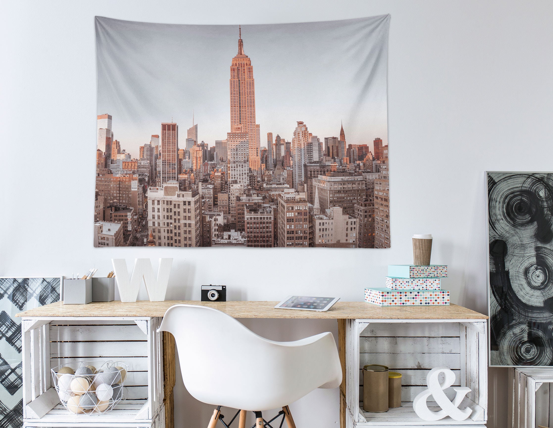 3D High-Rise Building 116100 Assaf Frank Tapestry Hanging Cloth Hang