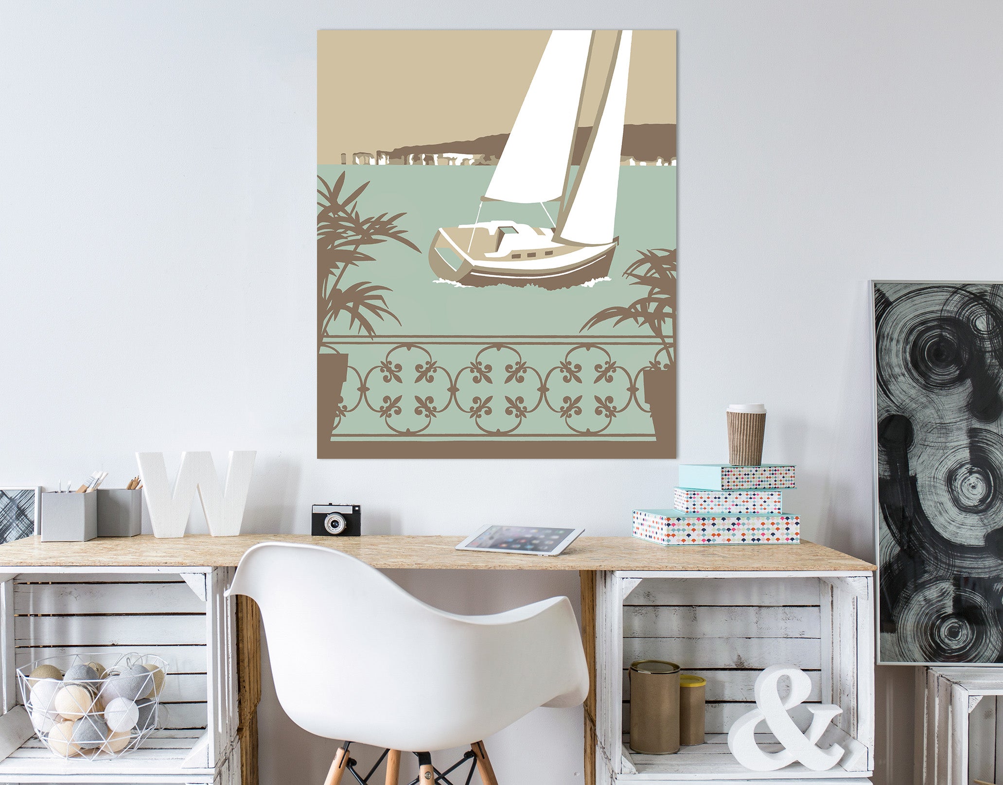 3D Sandbanks Balcony 056 Steve Read Wall Sticker