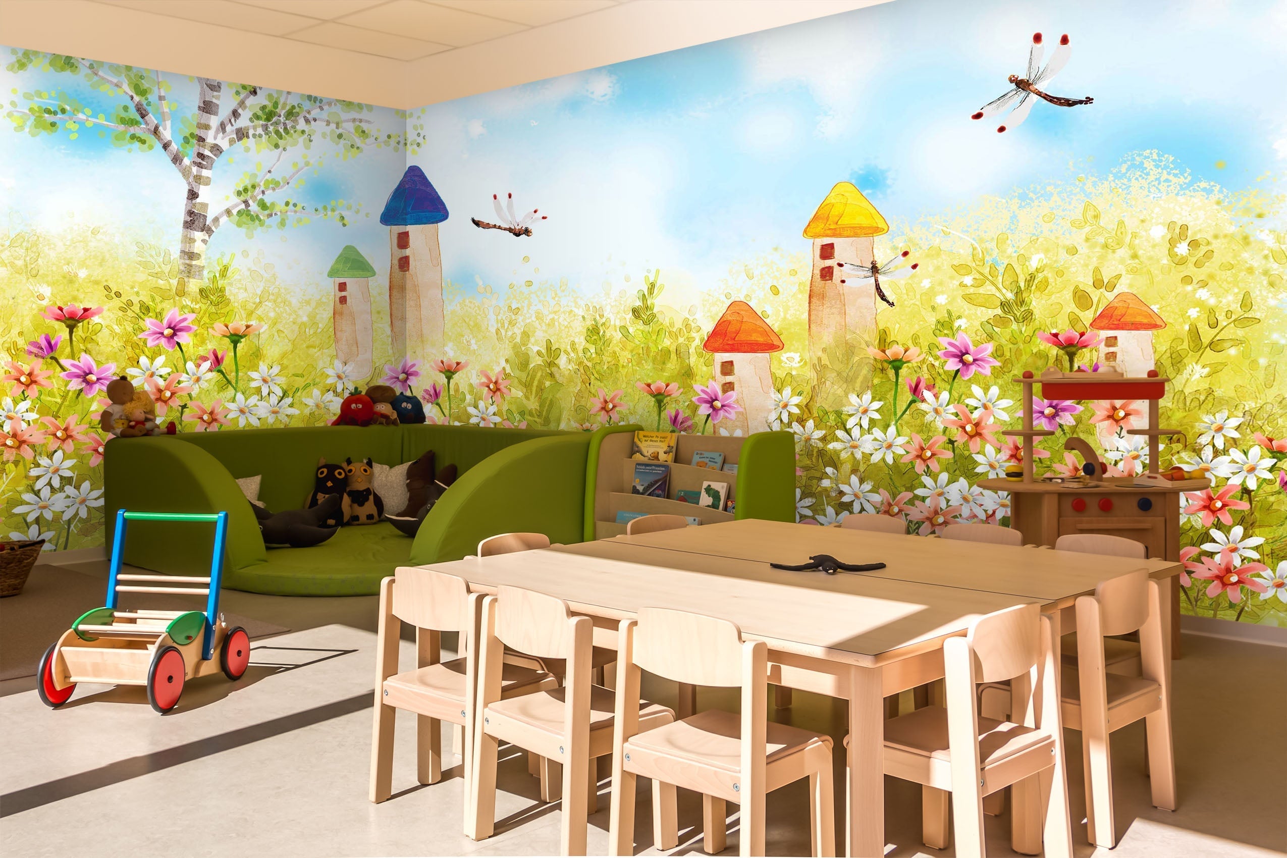 3D Flower Sea Bream 013 Wall Murals Wallpaper AJ Wallpaper 2 