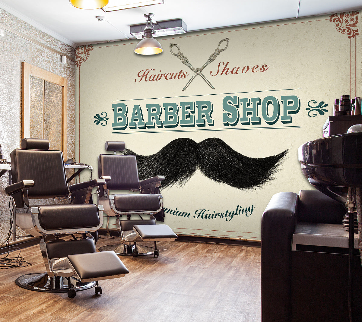 3D Hair Barbershop 115133 Barber Shop Wall Murals