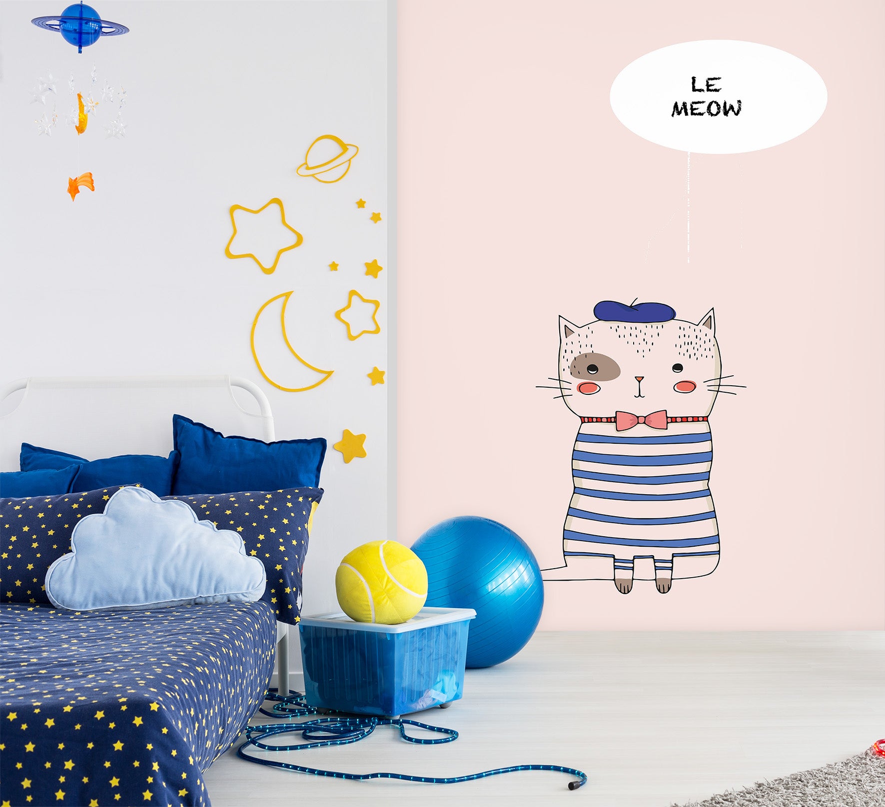 3D Cute White Cat 1474 Boris Draschoff Wall Mural Wall Murals