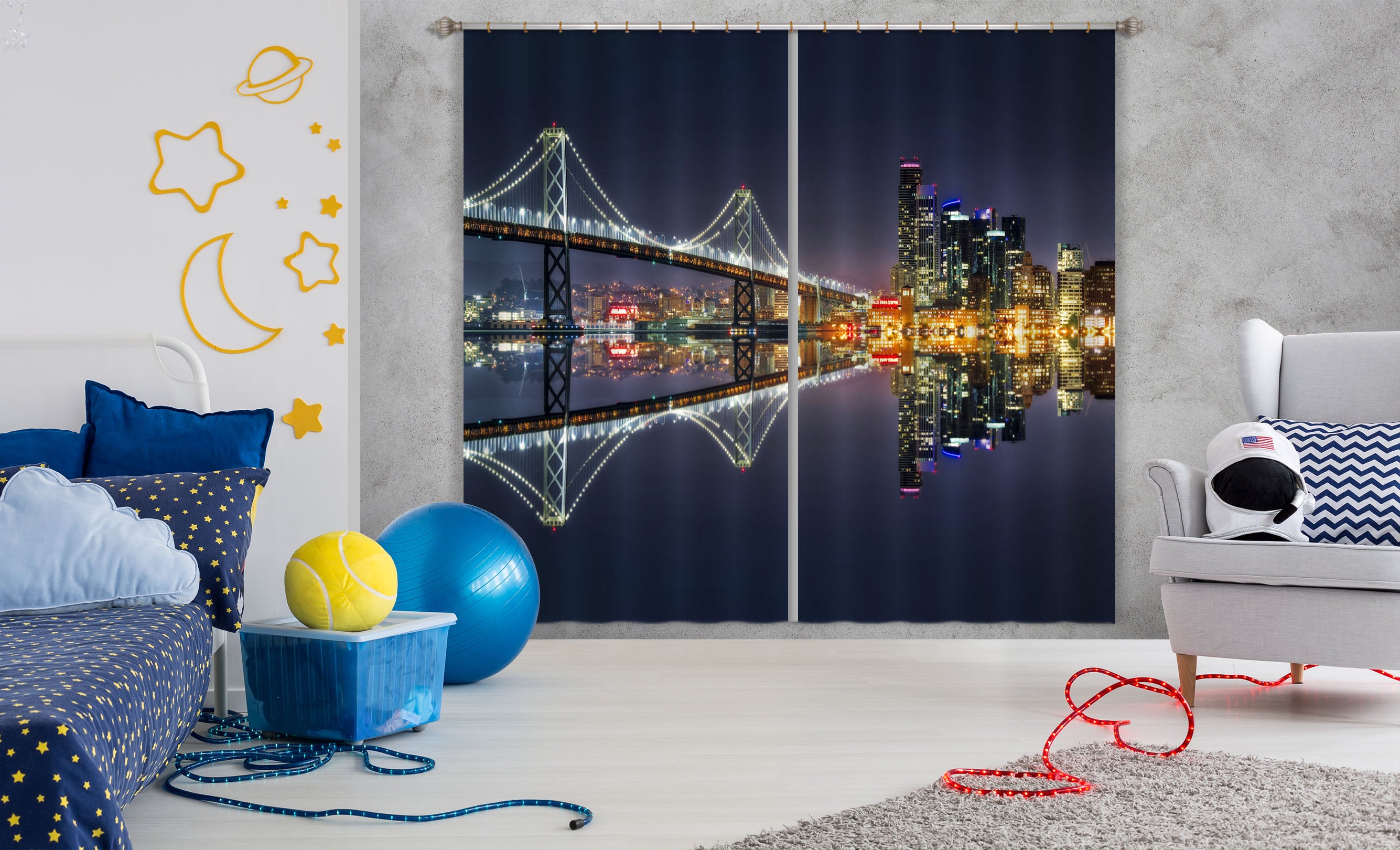 3D Golden City 182 Marco Carmassi Curtain Curtains Drapes