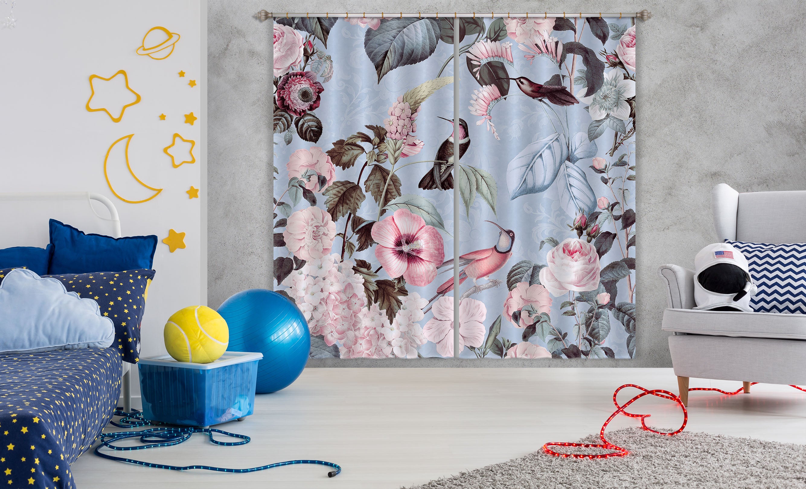 3D Flowers Home 061 Andrea haase Curtain Curtains Drapes