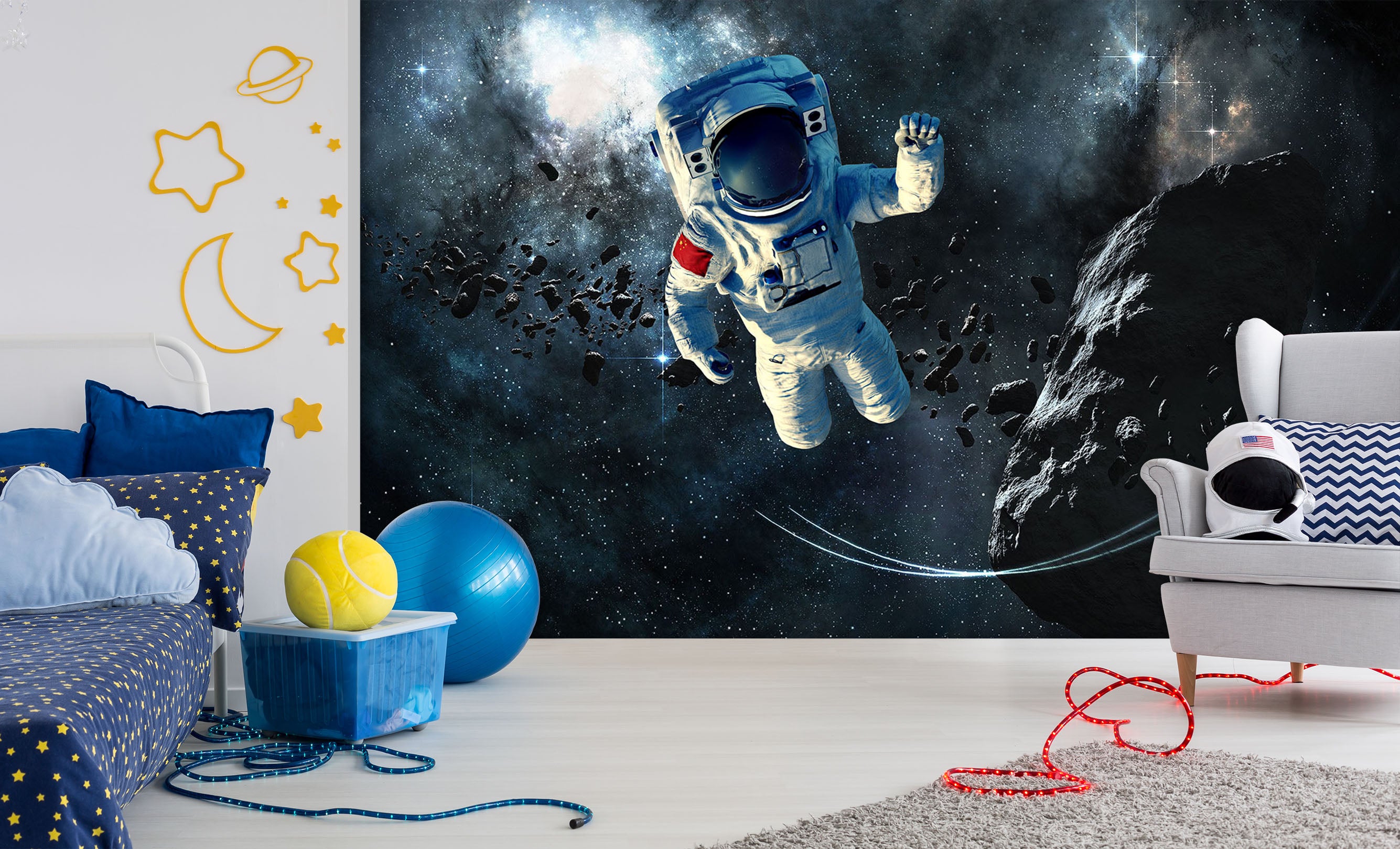 3D Space Astronaut 413 Vehicle Wall Murals