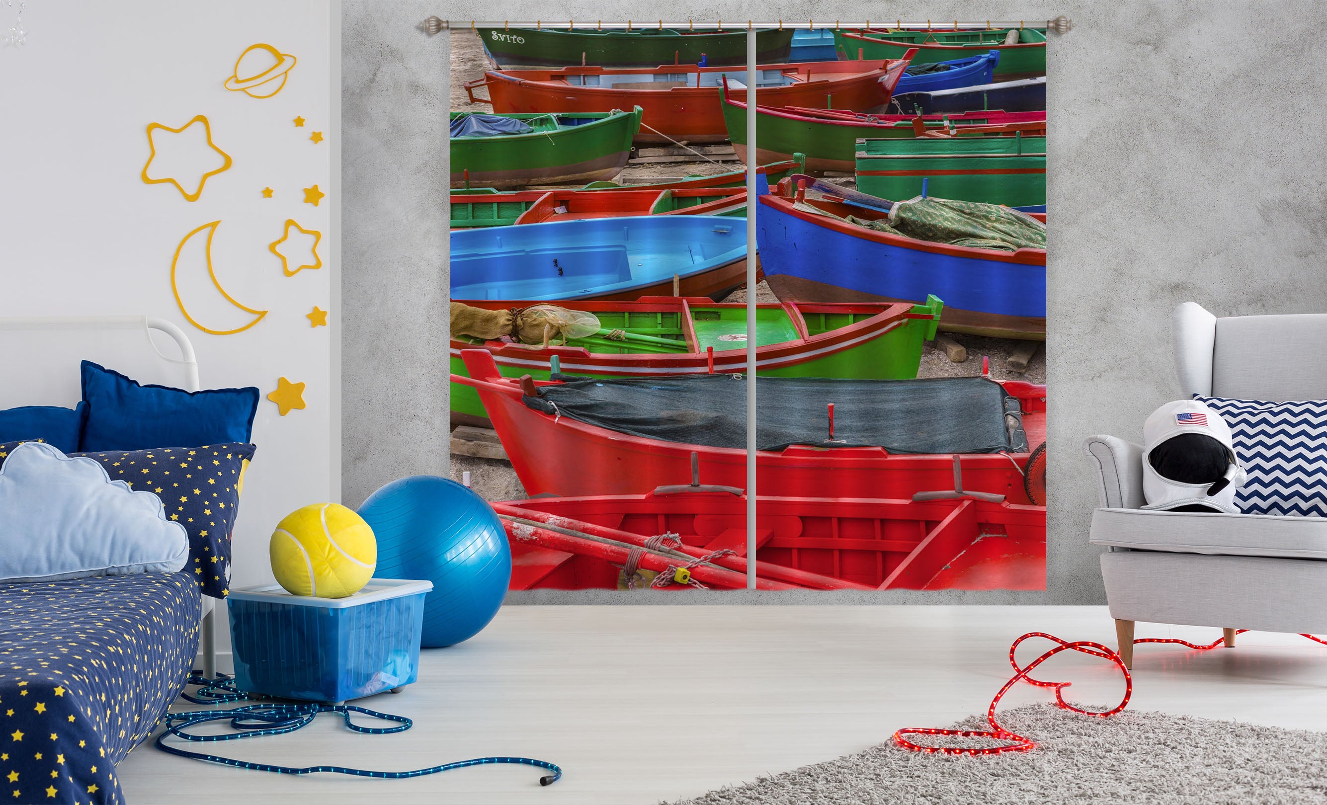 3D Red City Wall 159 Marco Carmassi Curtain Curtains Drapes