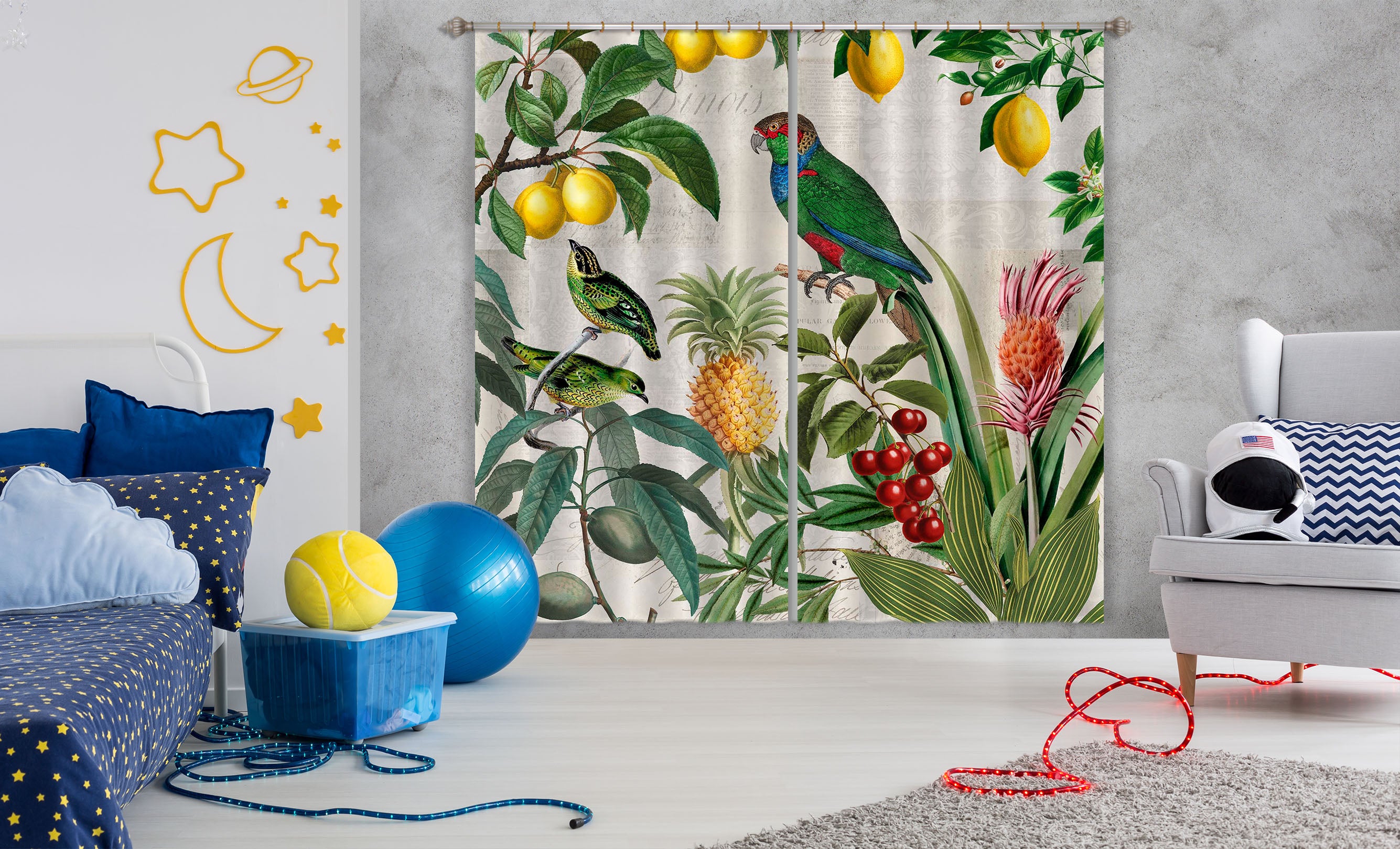 3D Fruit Paradise 057 Andrea haase Curtain Curtains Drapes