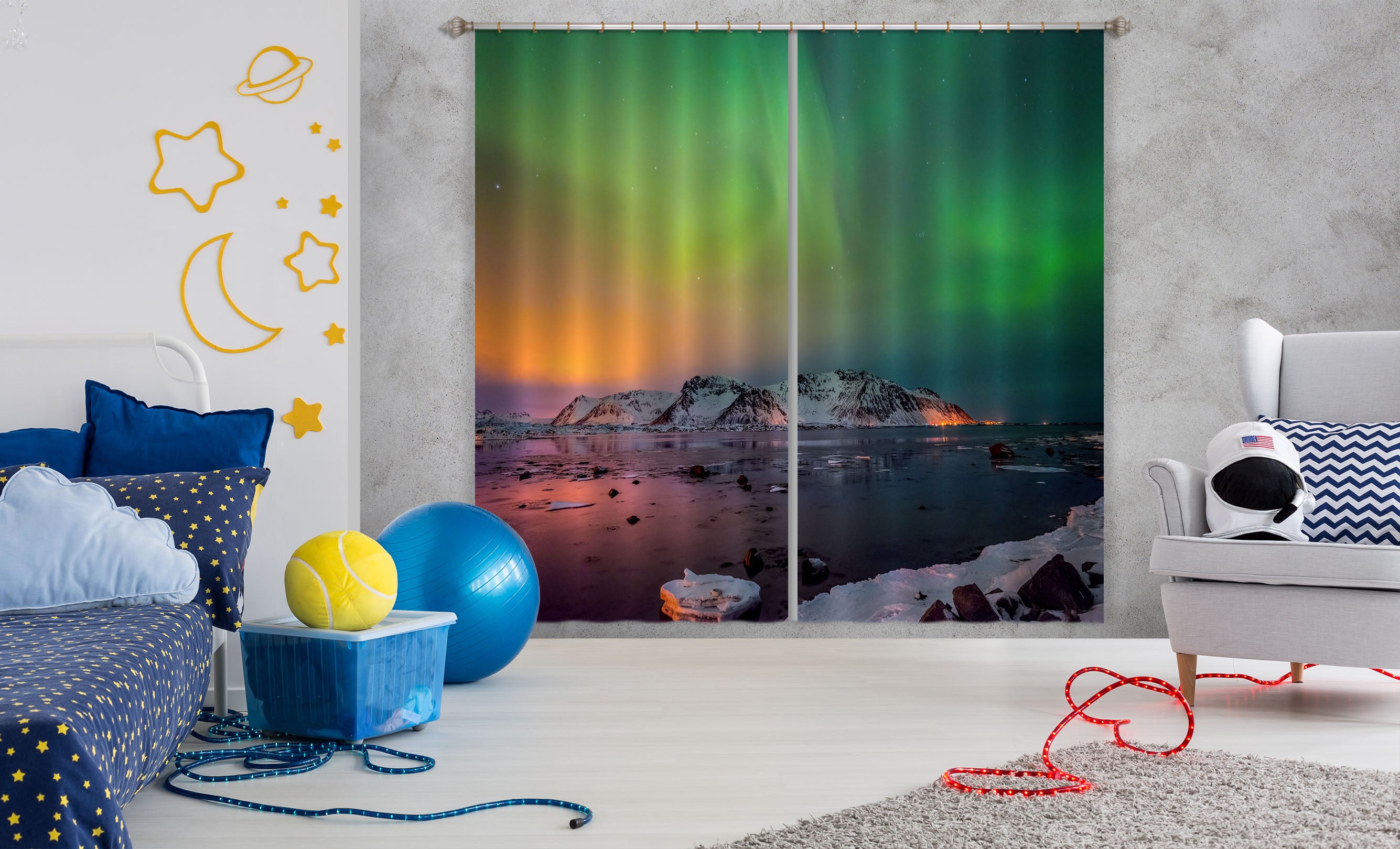 3D Green Sky 150 Marco Carmassi Curtain Curtains Drapes