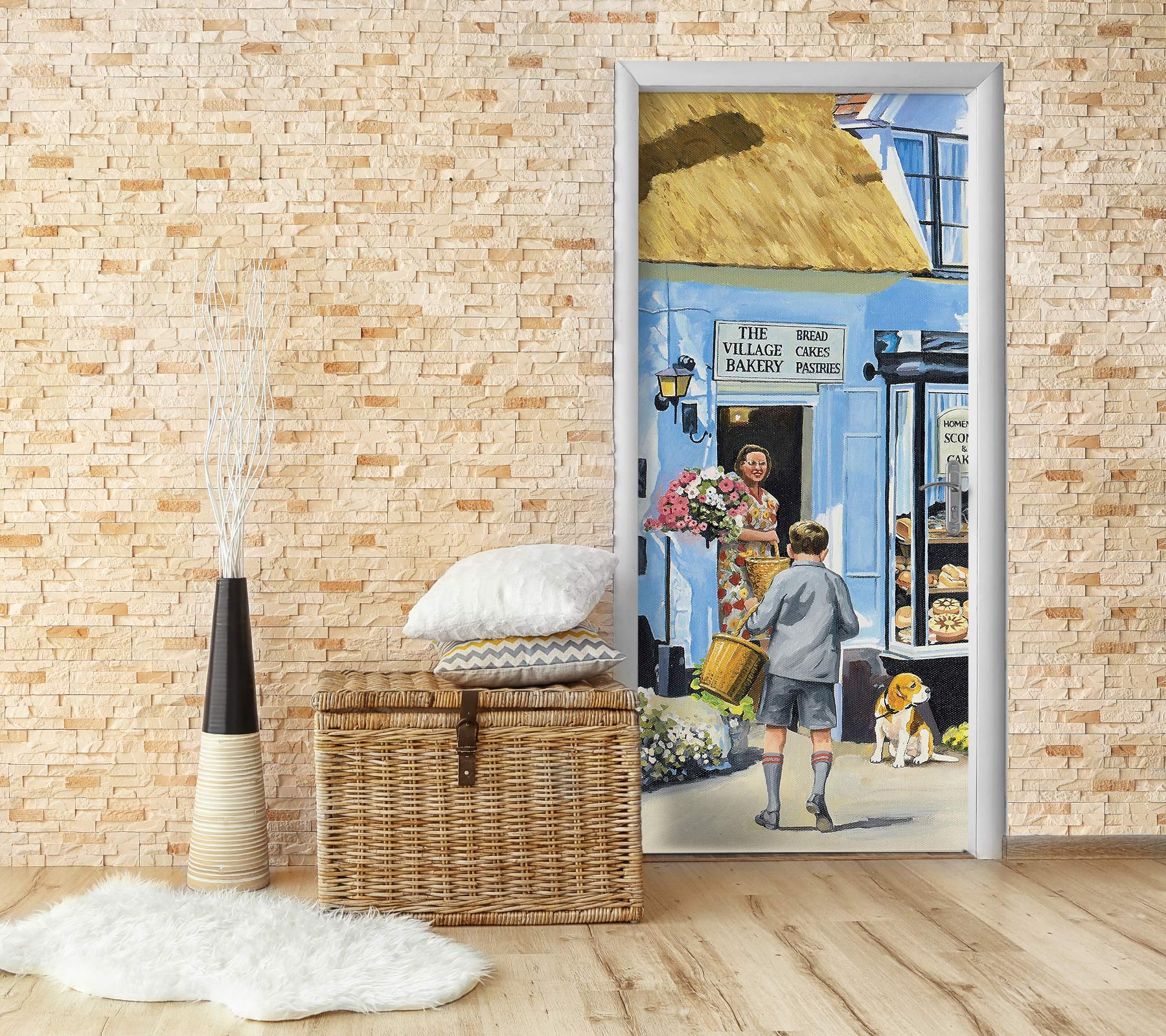 3D Bakery Shop 103183 Trevor Mitchell Door Mural
