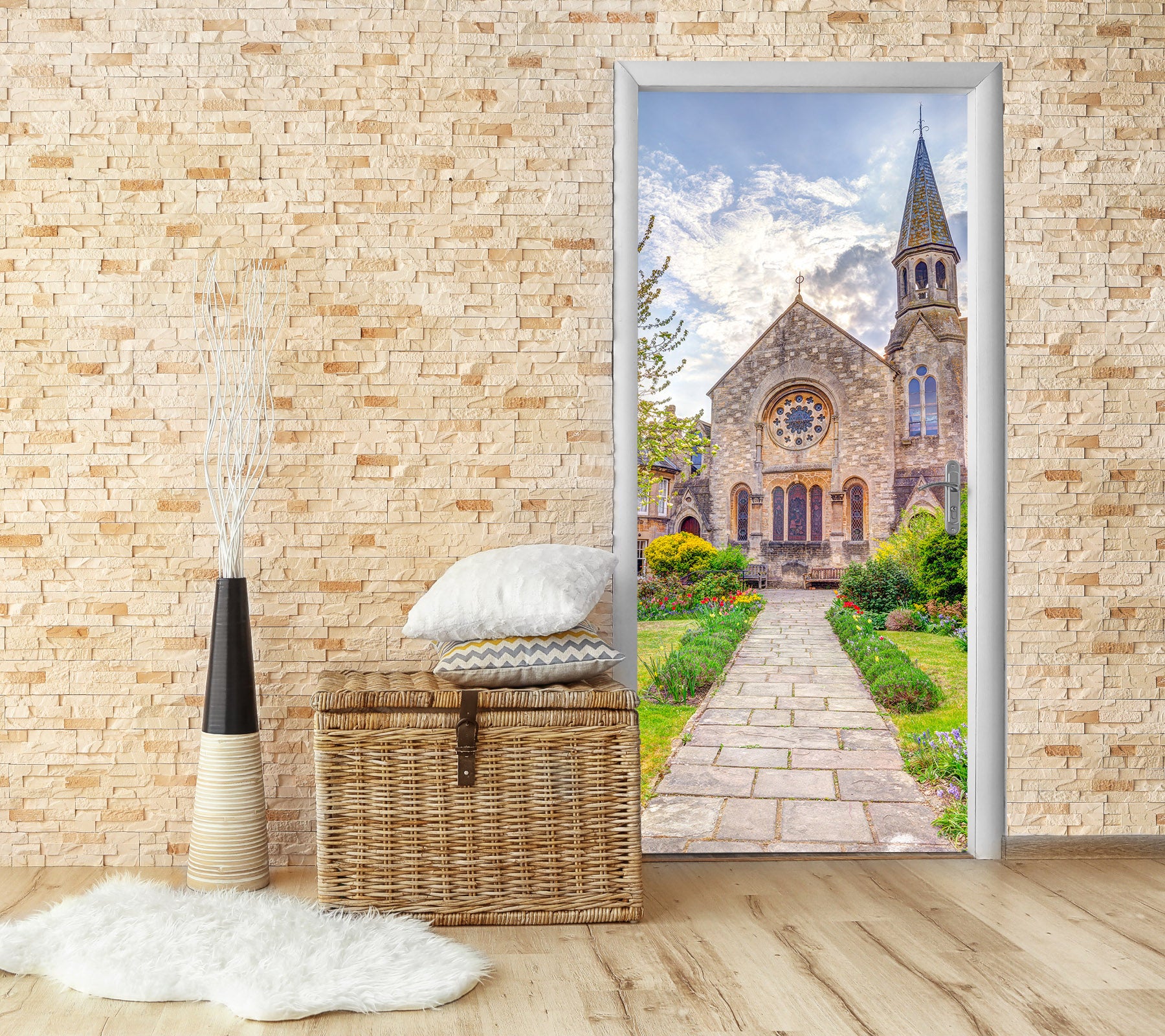 3D Holy Church 5151 Assaf Frank Door Mural