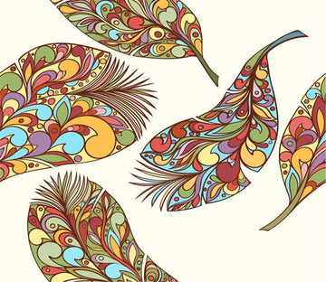 3D Color Feather 232 Wallpaper AJ Wallpaper 