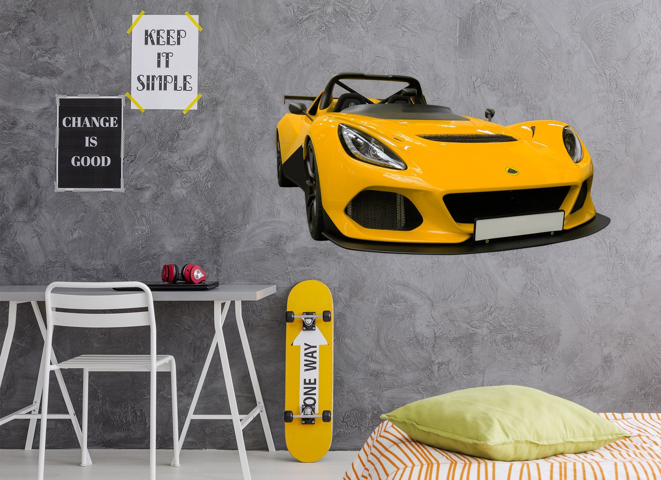 3D Lotus Yellow 0190 Vehicles Wallpaper AJ Wallpaper 