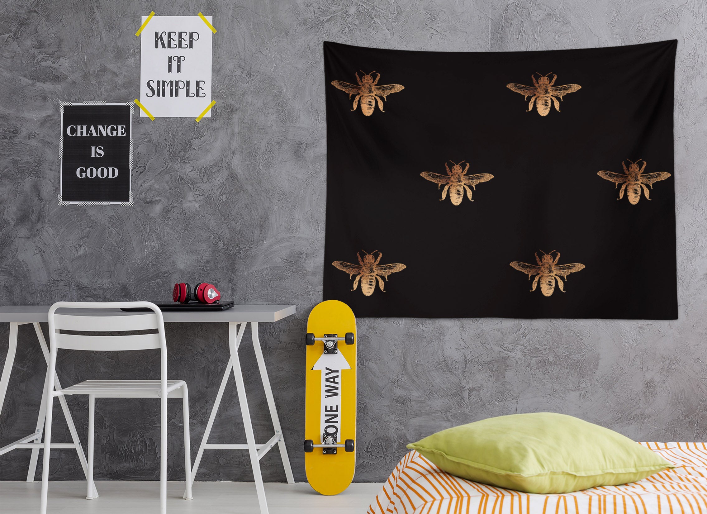 3D Insect Black 5320 Uta Naumann Tapestry Hanging Cloth Hang