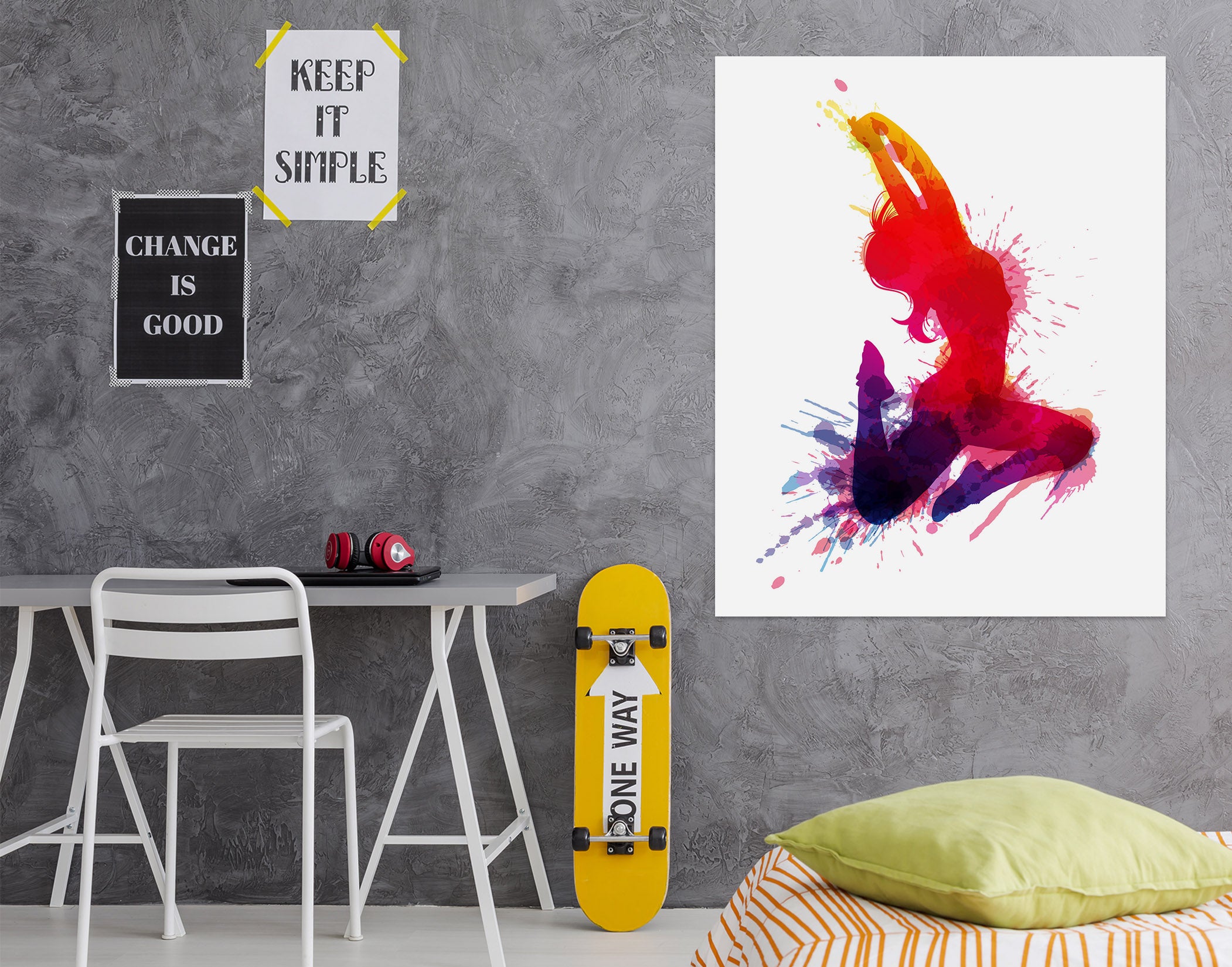 3D Dancing woman 1003 Wall Sticker