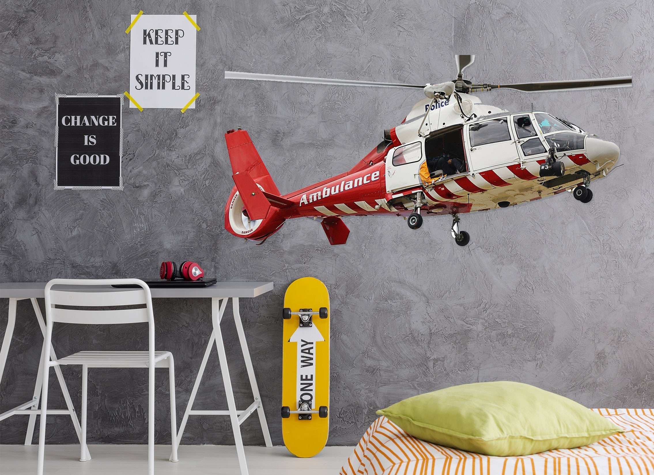 3D Red Helicopter 134 Vehicles Wallpaper AJ Wallpaper 