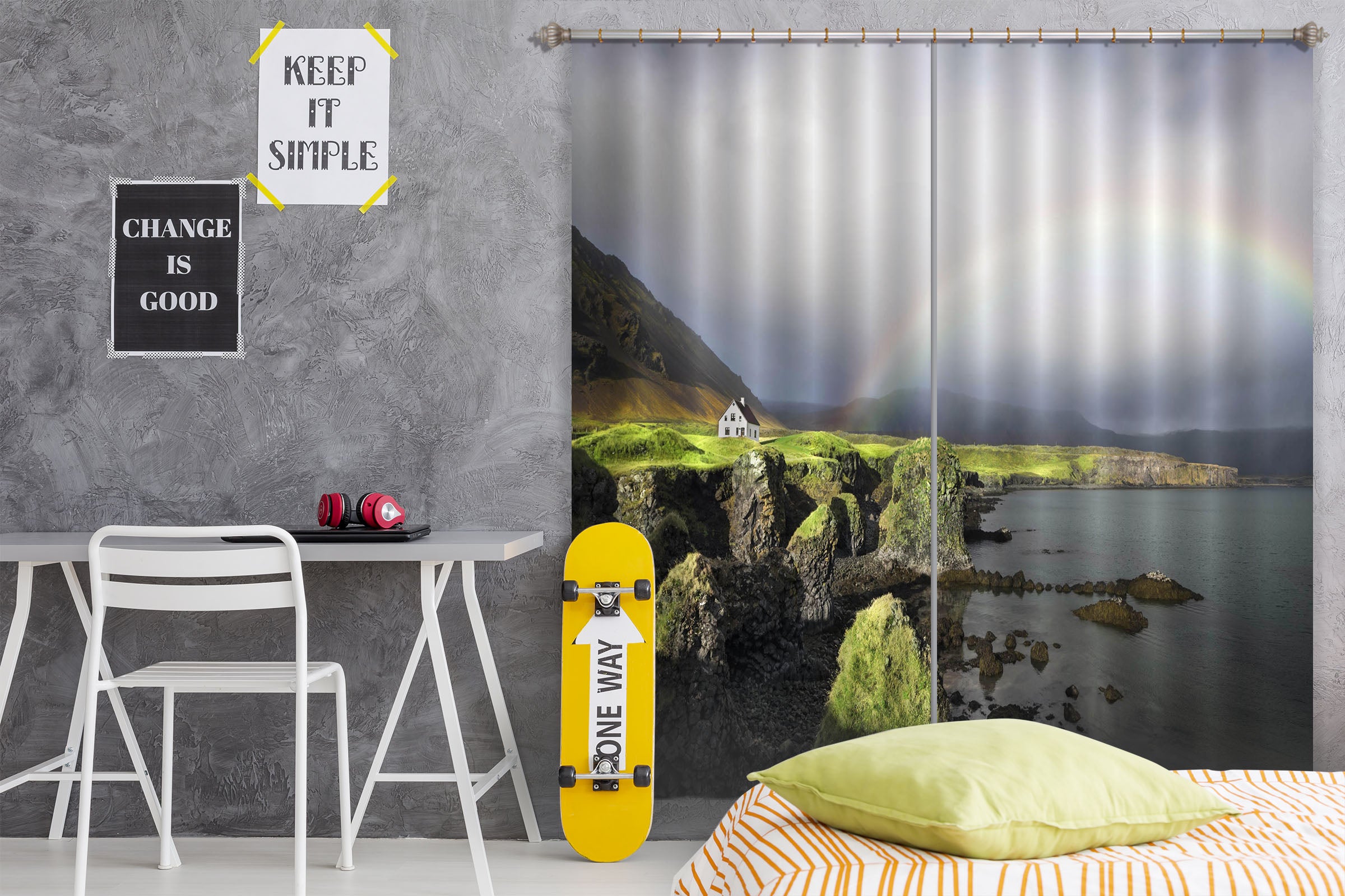 3D Island Rainbow 127 Marco Carmassi Curtain Curtains Drapes