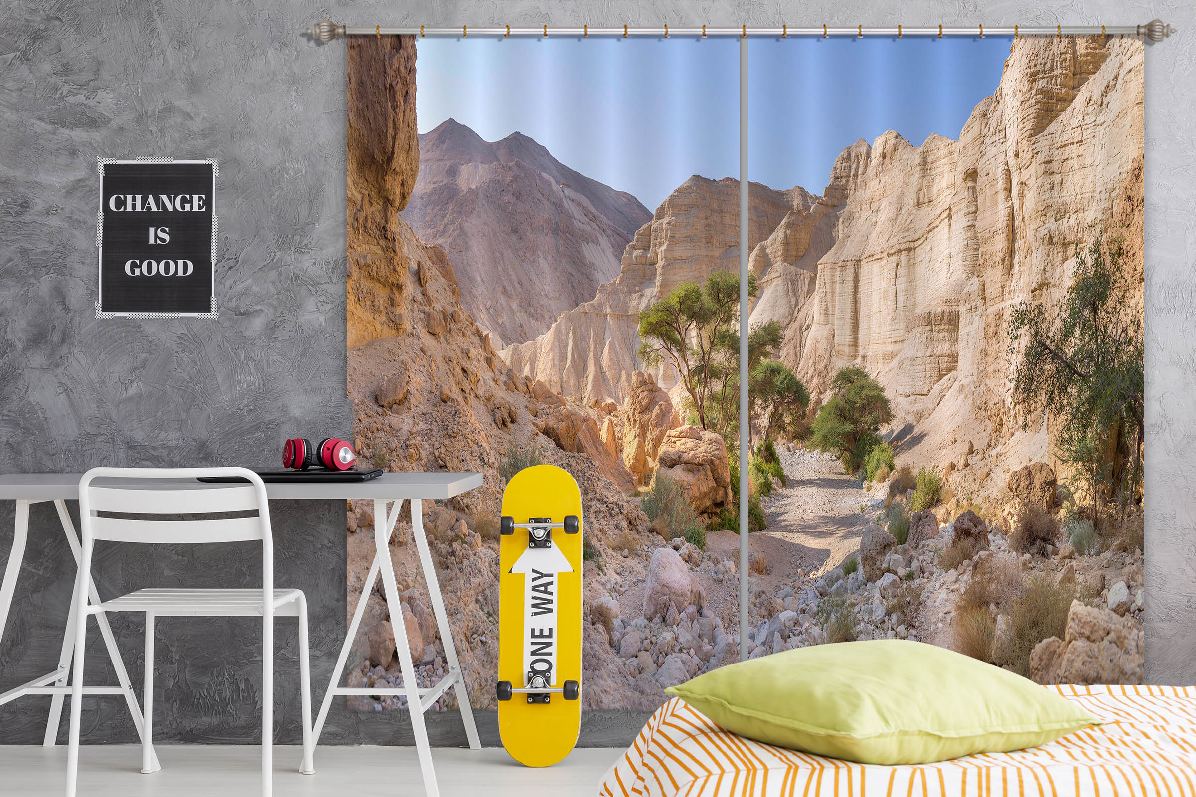 3D Sunny Valley 230 Assaf Frank Curtain Curtains Drapes