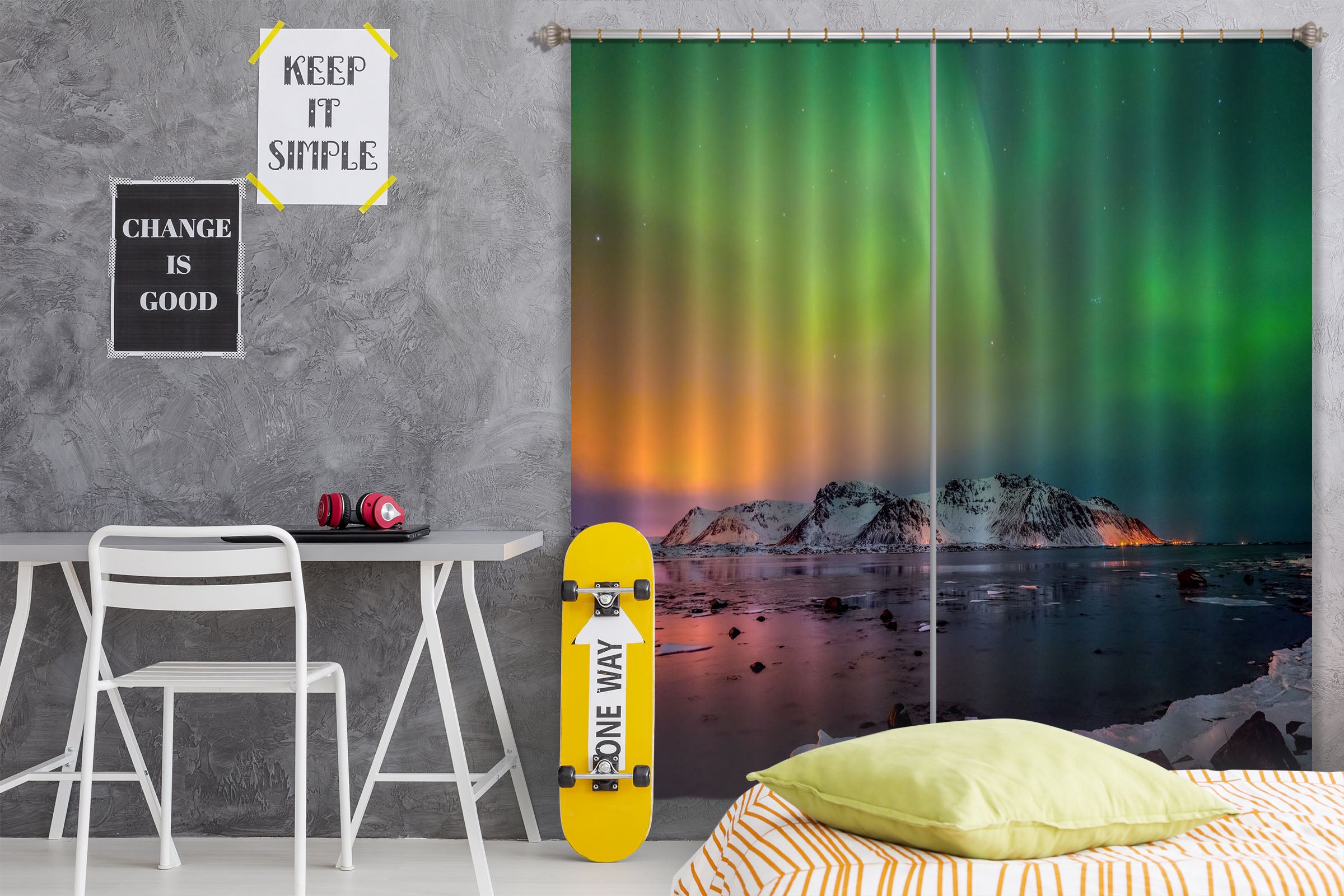 3D Green Sky 150 Marco Carmassi Curtain Curtains Drapes