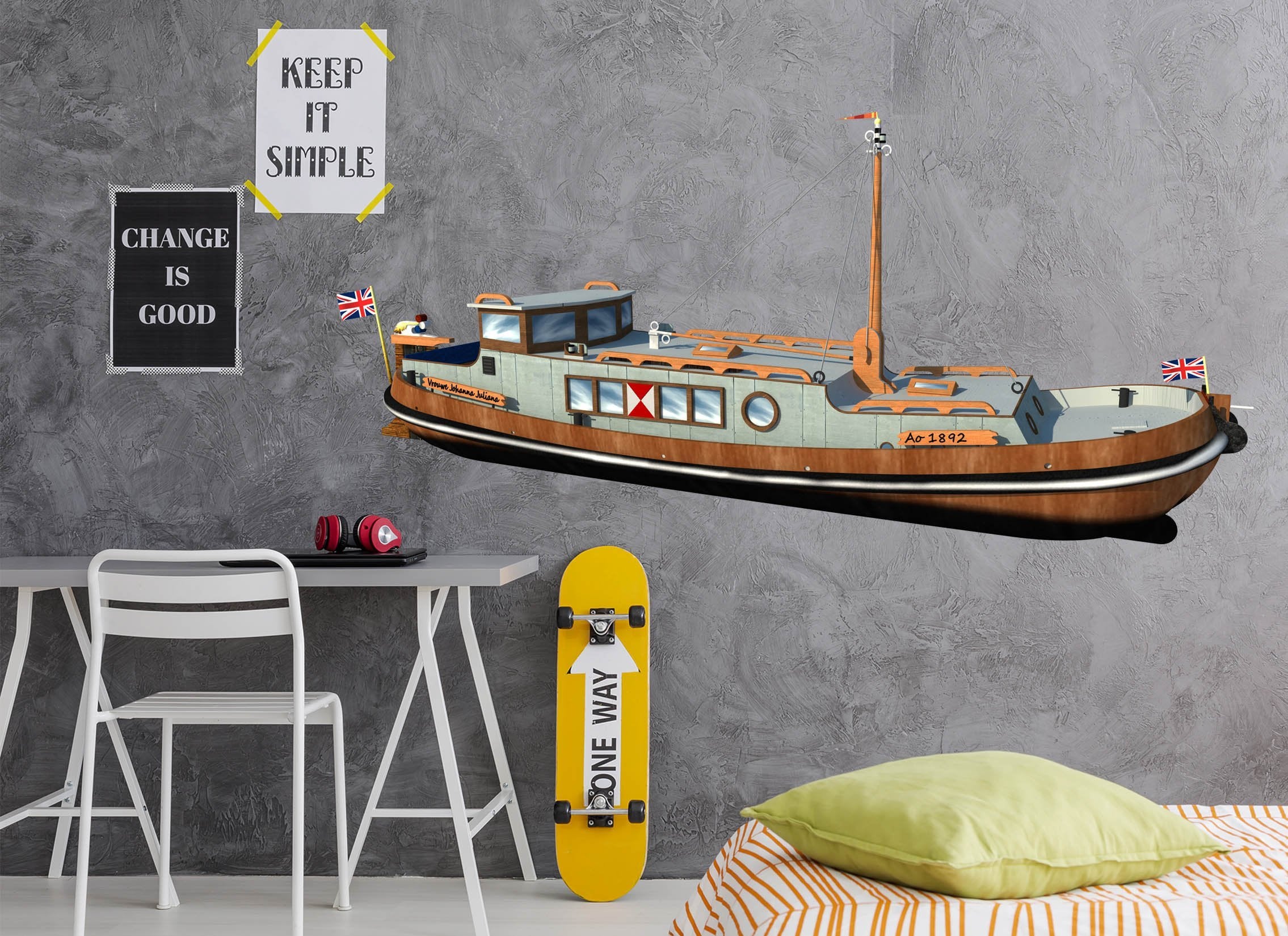 3D Mud Color Ship 143 Vehicles Wallpaper AJ Wallpaper 