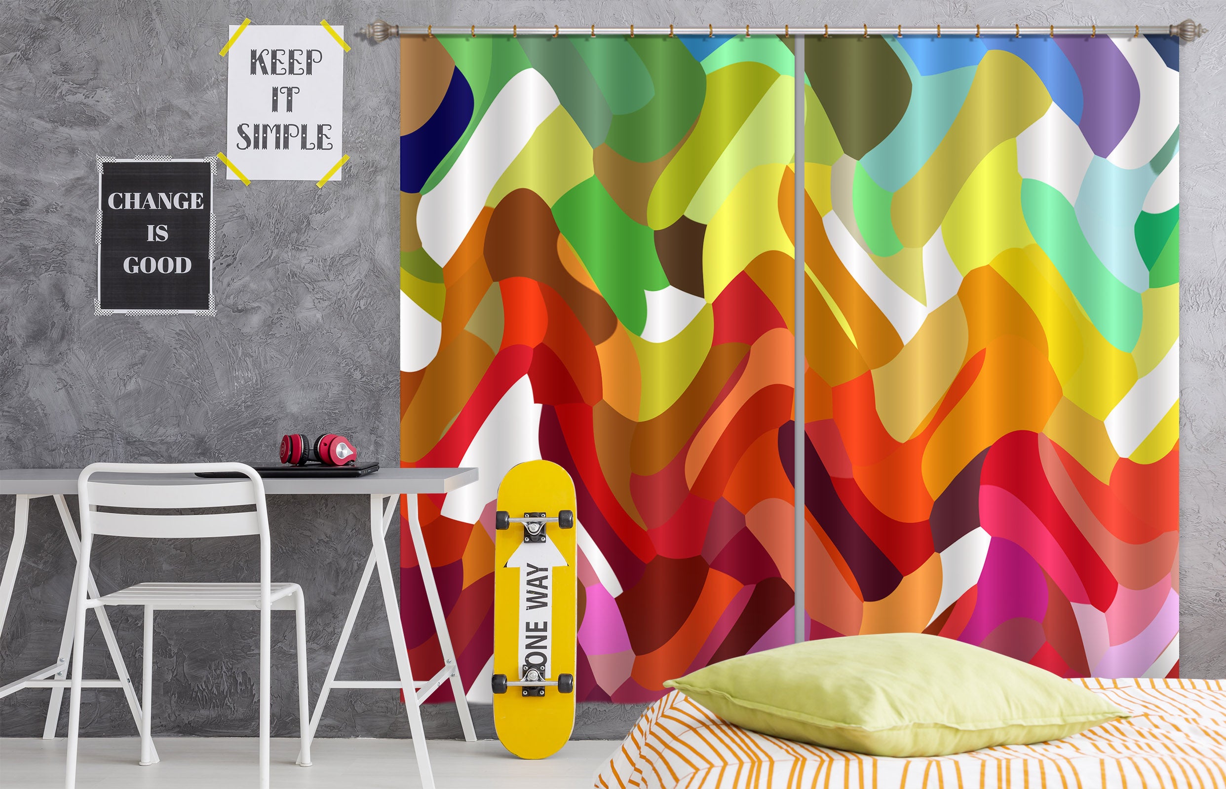 3D Color Pattern 19176 Shandra Smith Curtain Curtains Drapes