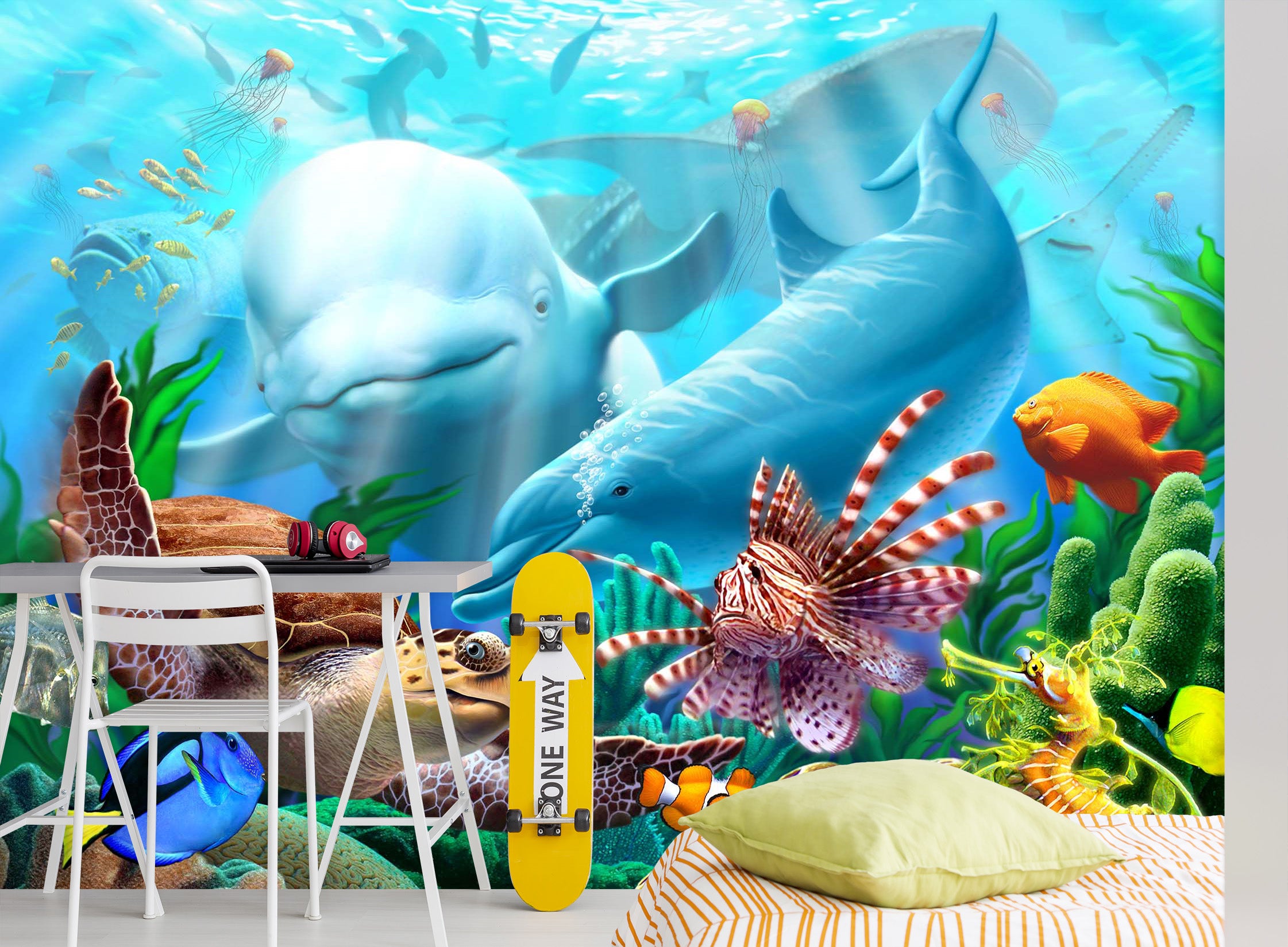 3D Seavilians 112 Jerry LoFaro Wall Mural Wall Murals