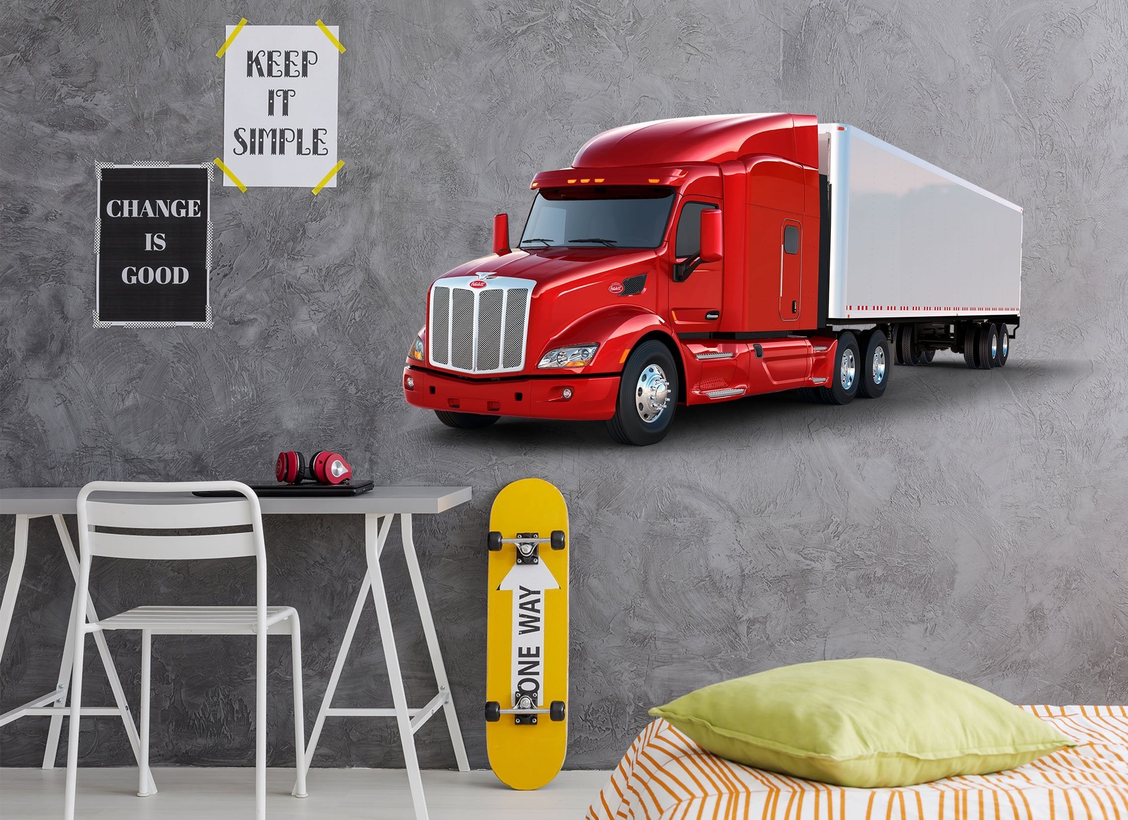 3D Tractor Red 0024 Vehicles Wallpaper AJ Wallpaper 