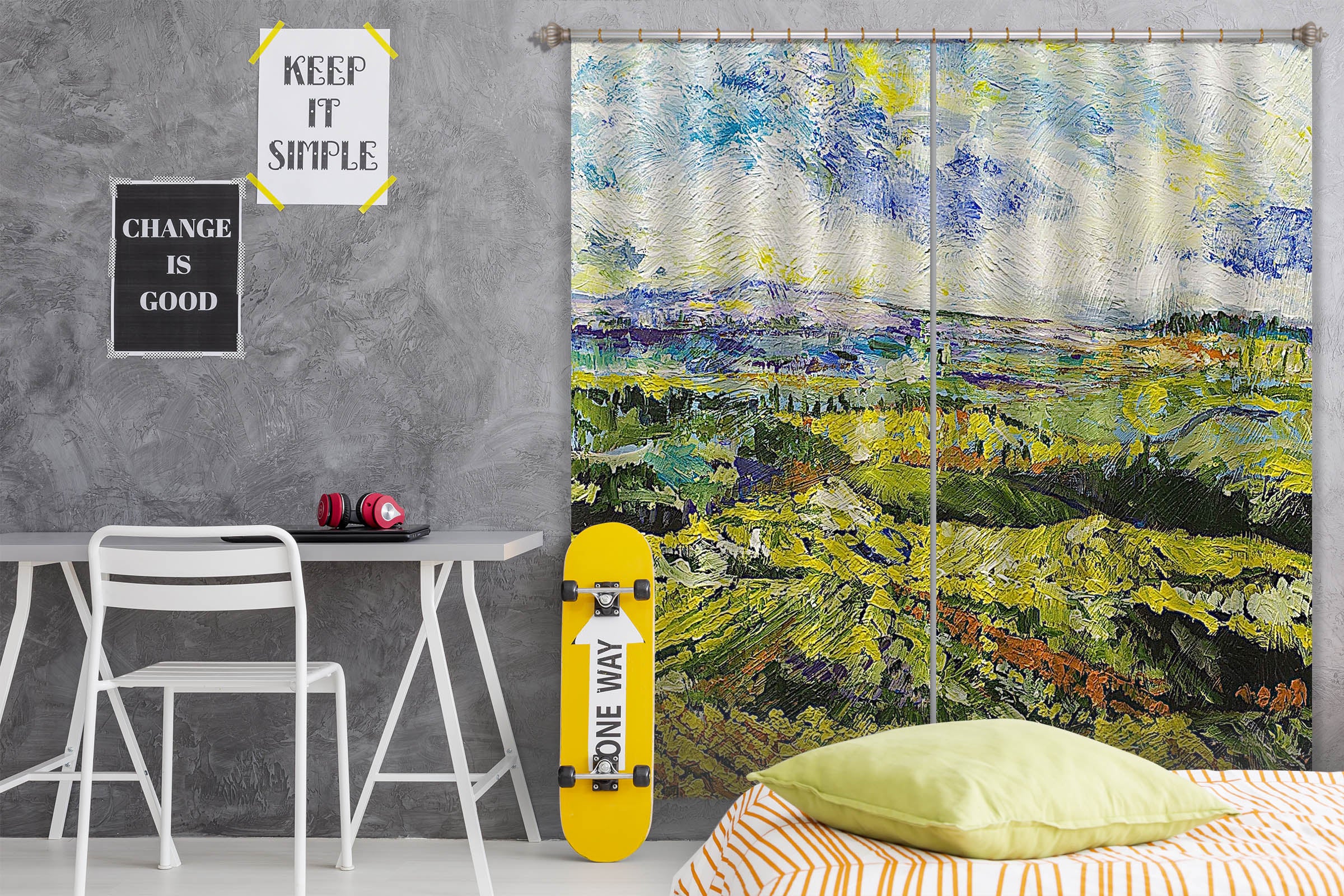 3D Morning Meadow 119 Allan P. Friedlander Curtain Curtains Drapes