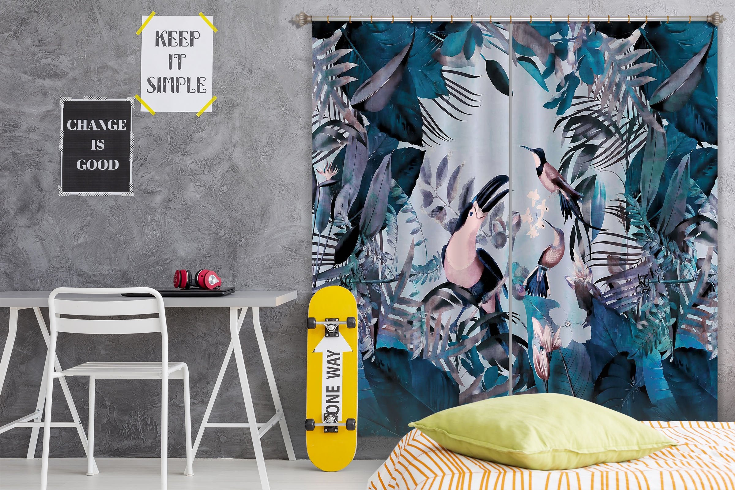 3D Bird Feeding 047 Andrea haase Curtain Curtains Drapes Wallpaper AJ Wallpaper 