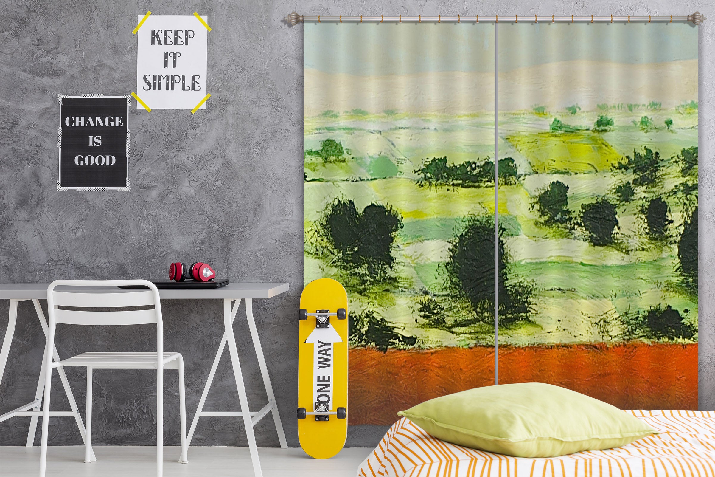 3D Morning Meadow 118 Allan P. Friedlander Curtain Curtains Drapes